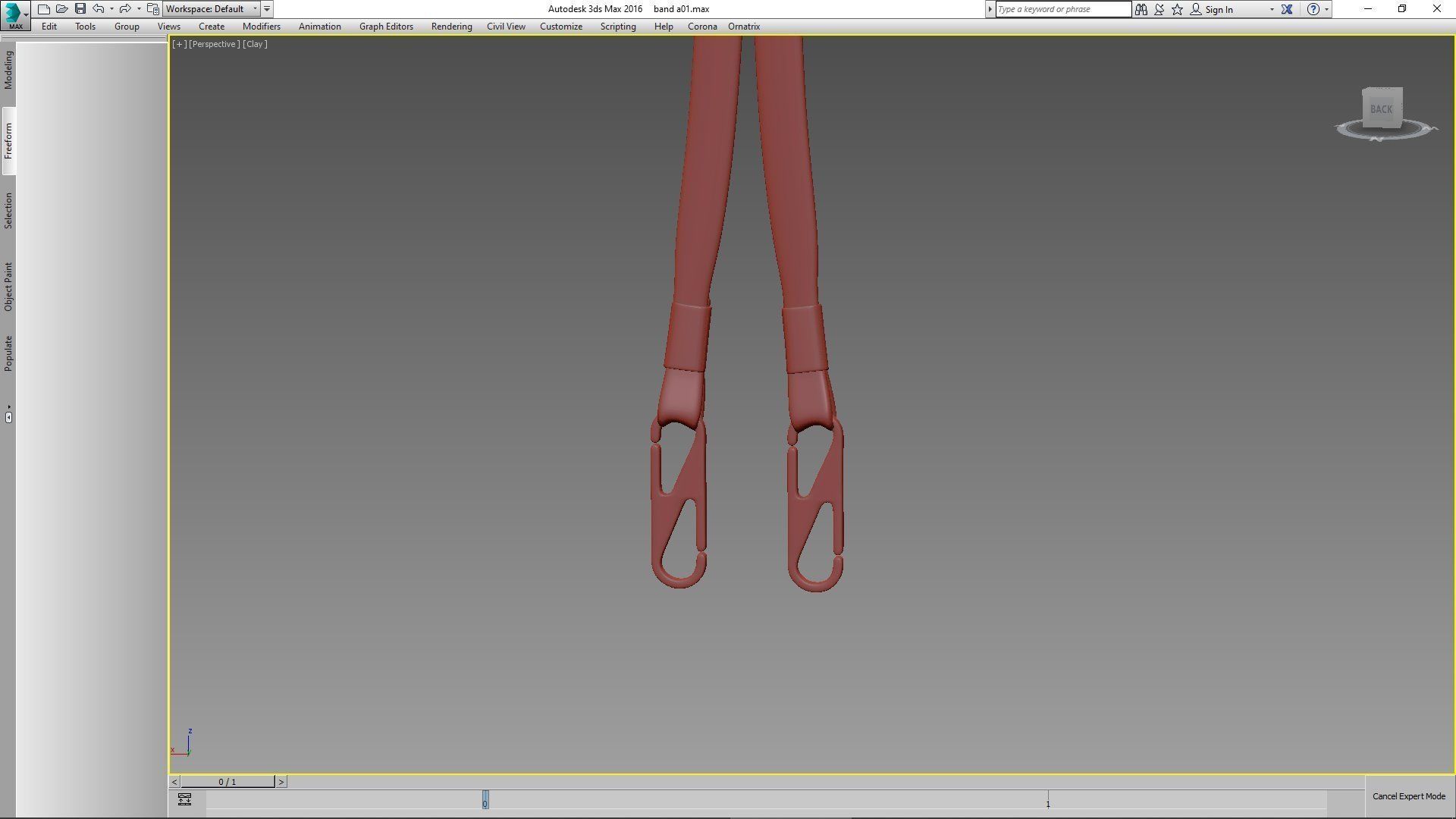 mask lanyard 3D model_12