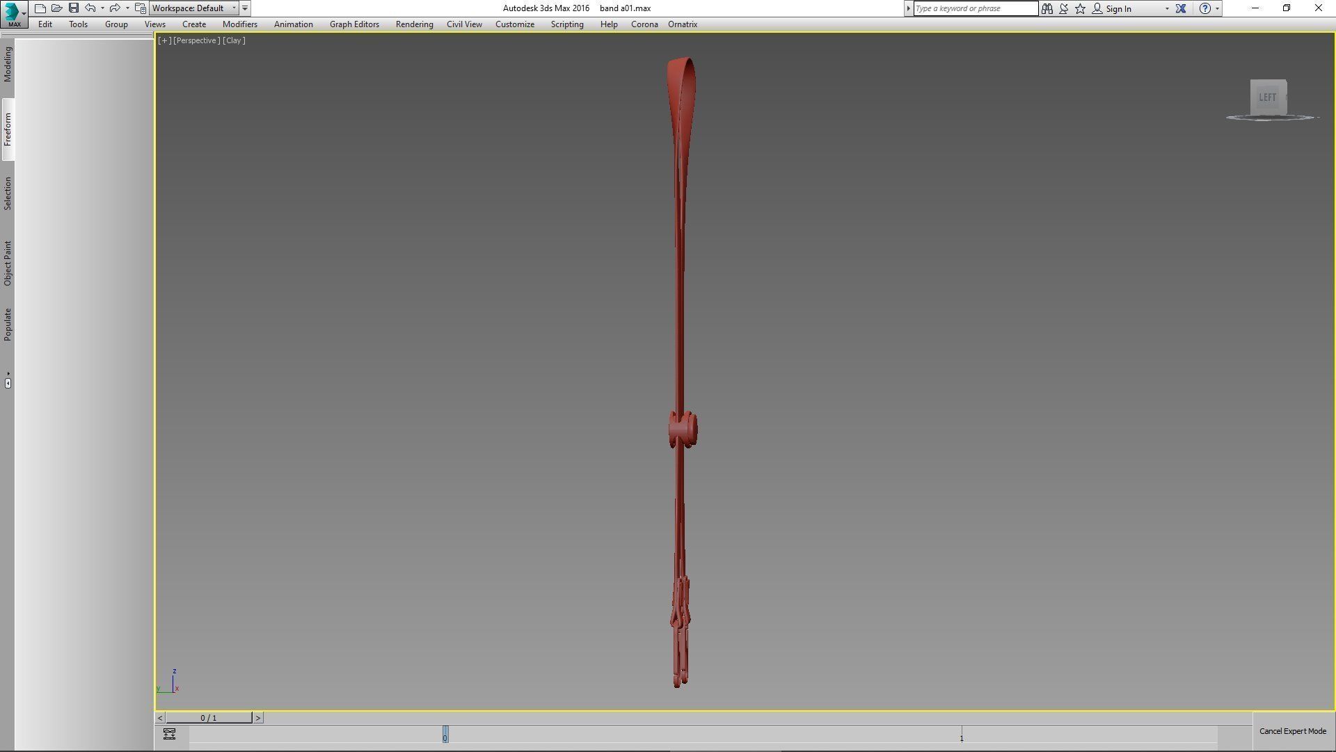 mask lanyard 3D model_8