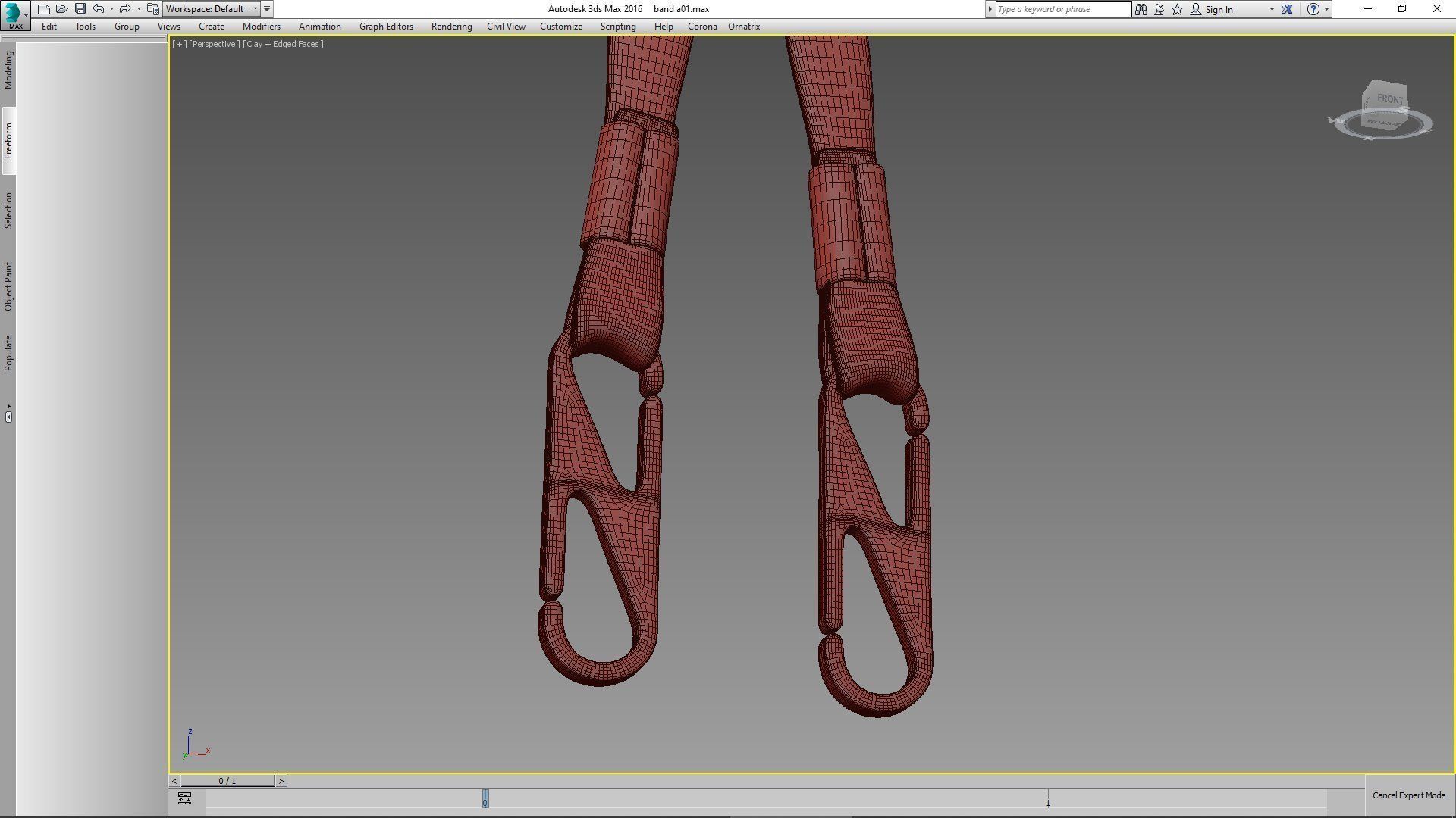 mask lanyard 3D model_13