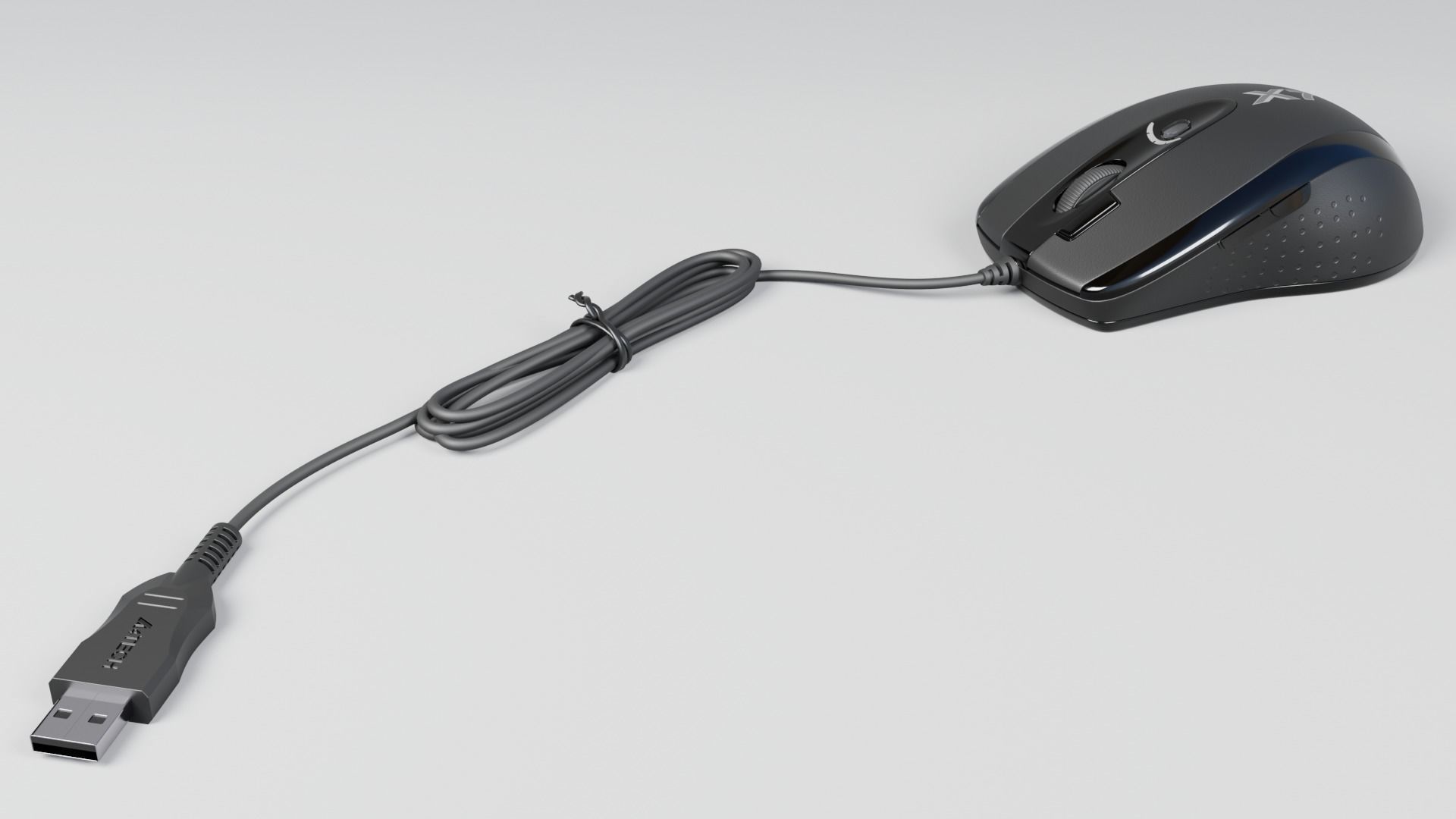 A4Tech X7 Mouse 3D model_1
