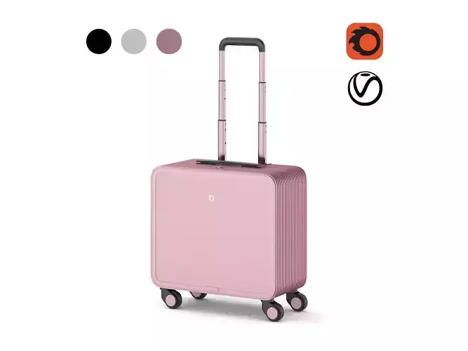 TUPLUS S2 Aluminum Hard Case Carry-On Luggage 3D model