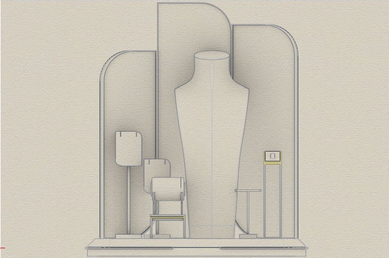 Bust Model Jewelry Mannequins 3D   3D model_8