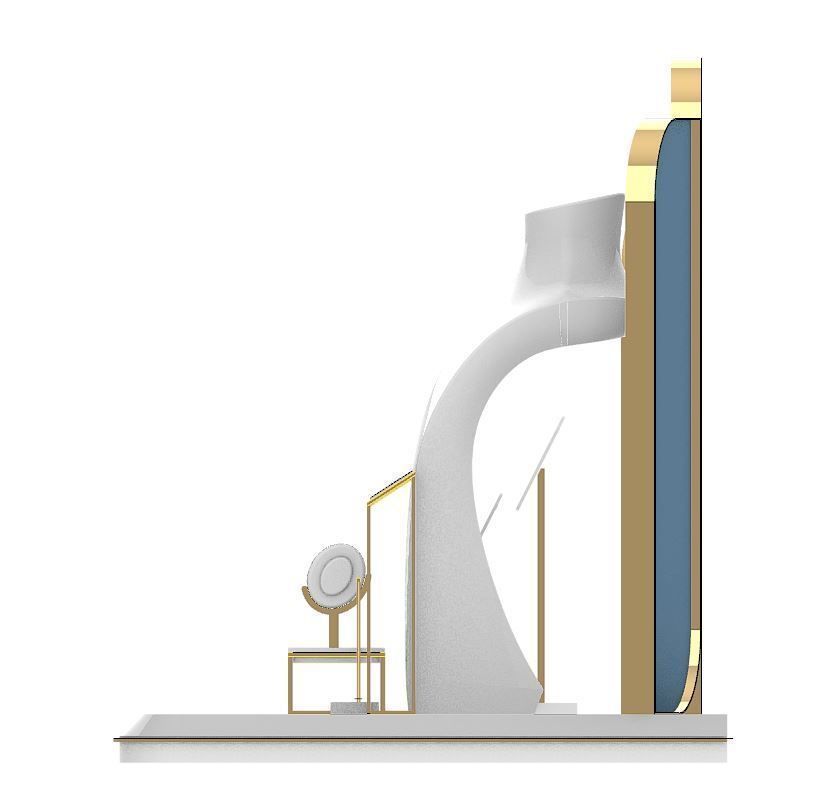 Bust Model Jewelry Mannequins 3D   3D model_5