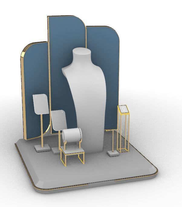 Bust Model Jewelry Mannequins 3D   3D model_3