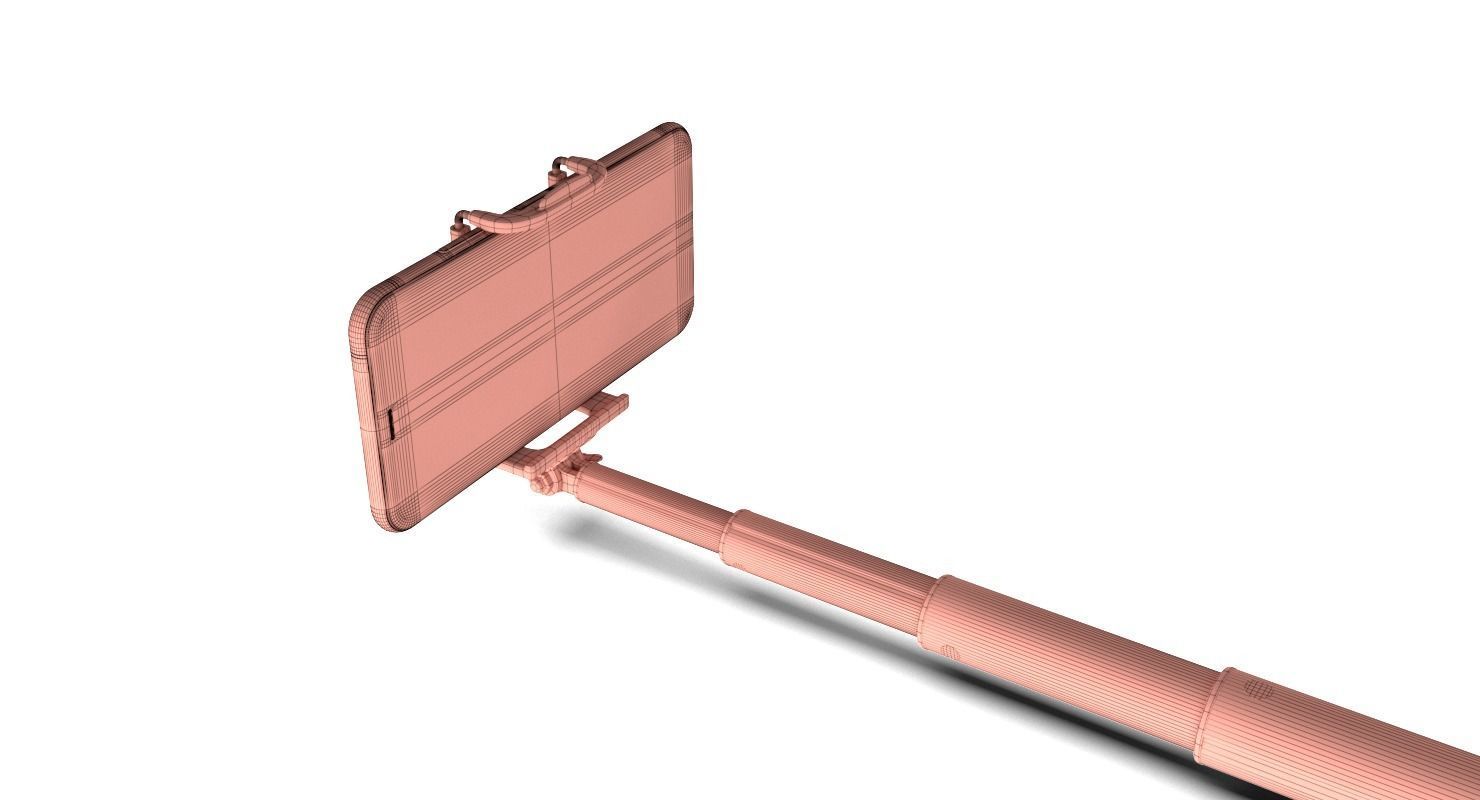 Selfie Stick monopod 3d model 3D model_6