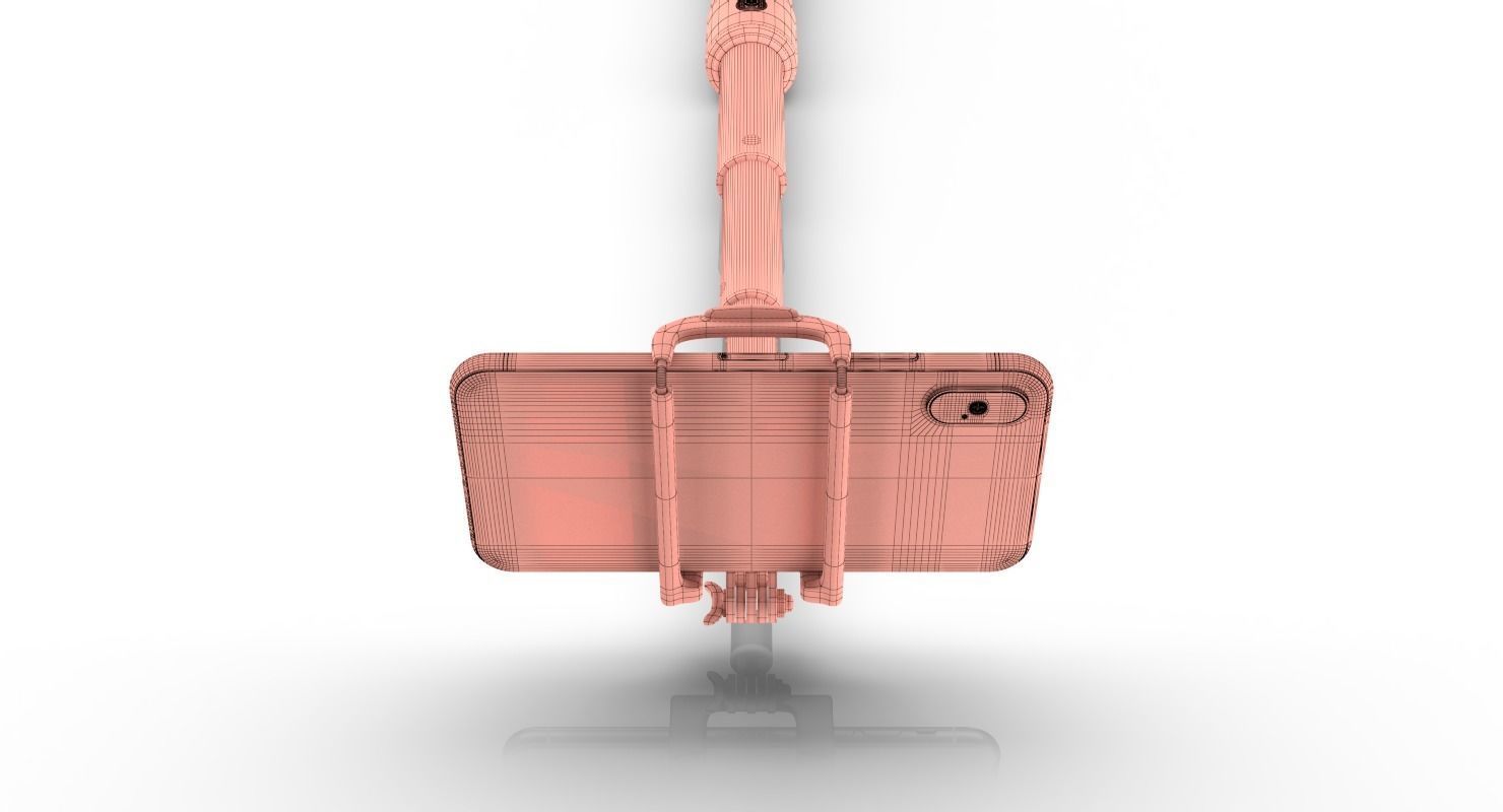 Selfie Stick monopod 3d model 3D model_8