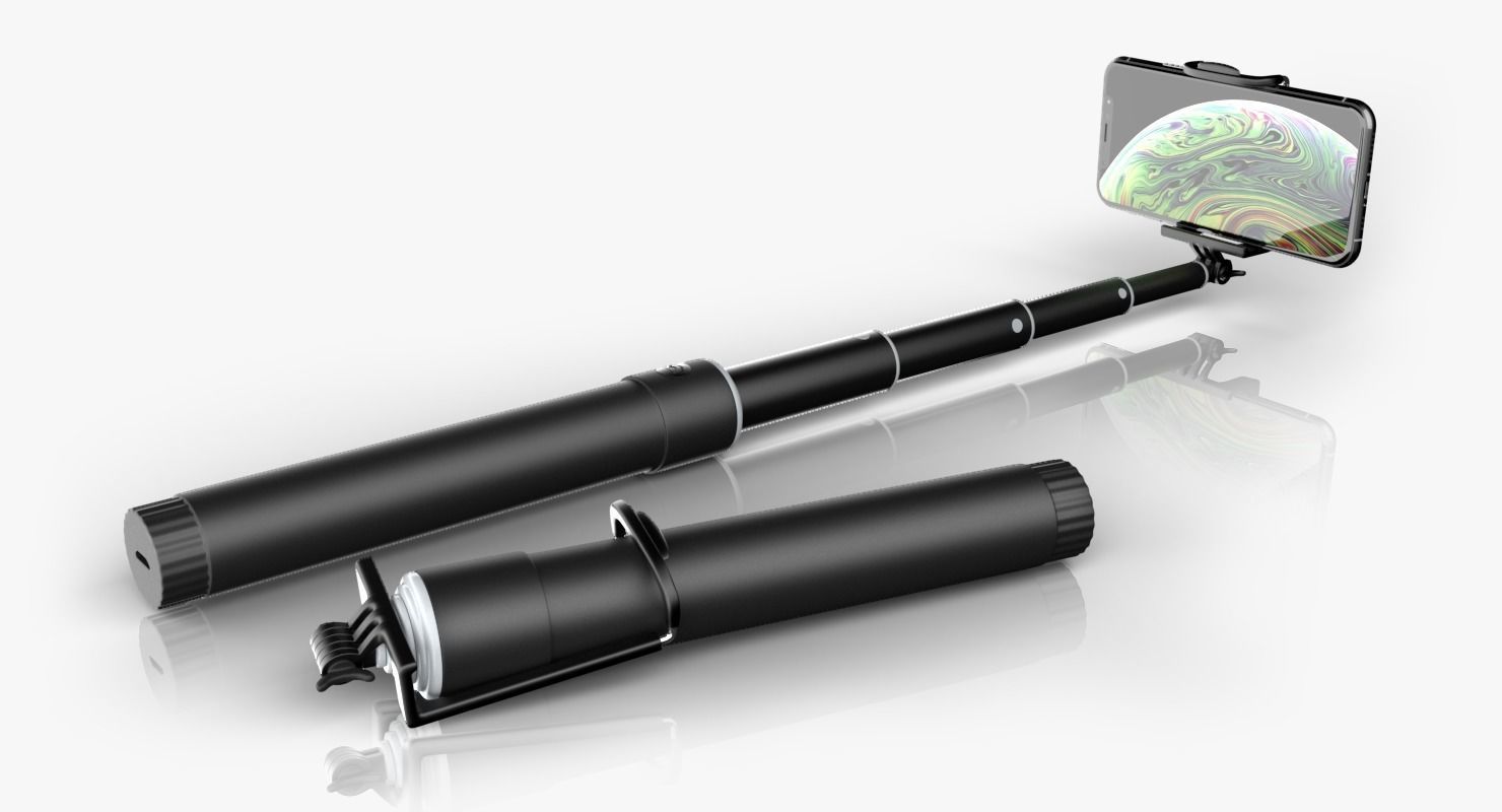 Selfie Stick monopod 3d model 3D model_2