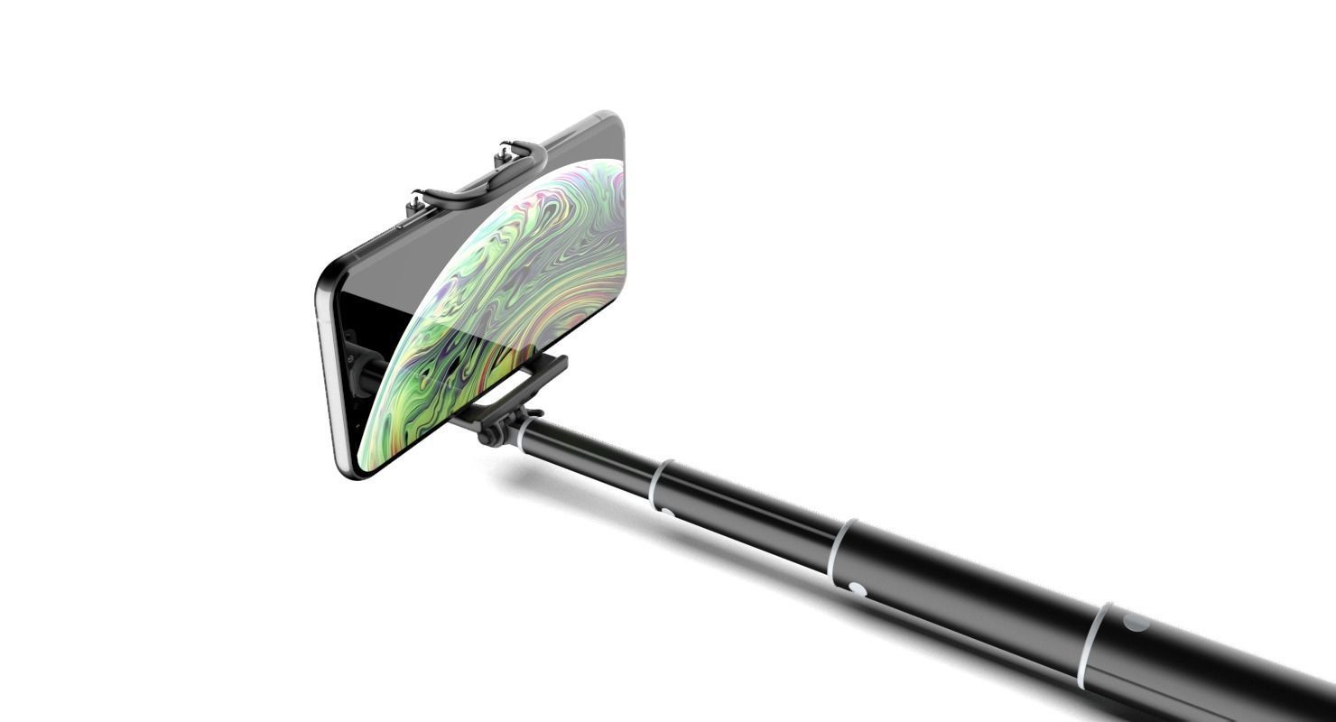 Selfie Stick monopod 3d model 3D model_5