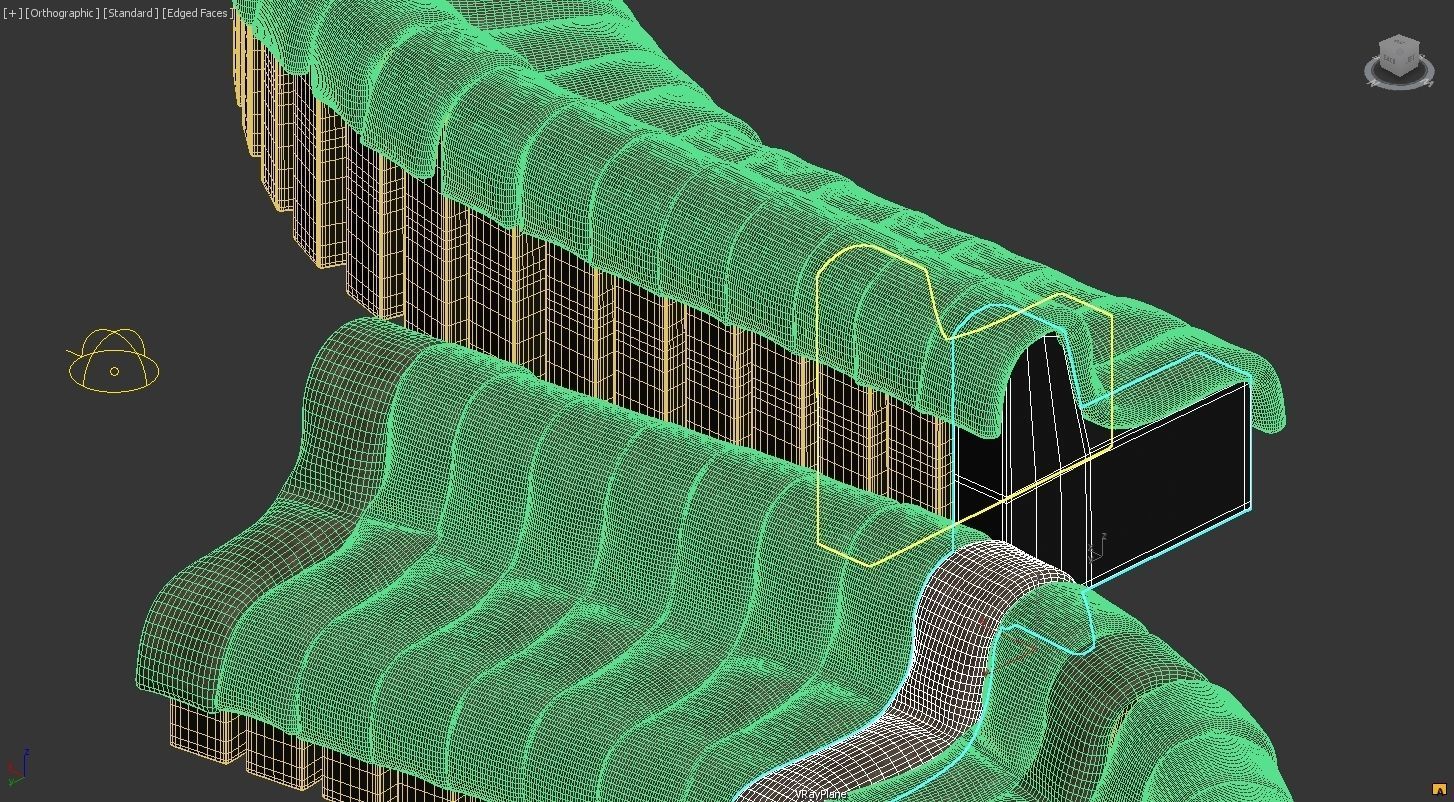 Endless Couch 3D model_6
