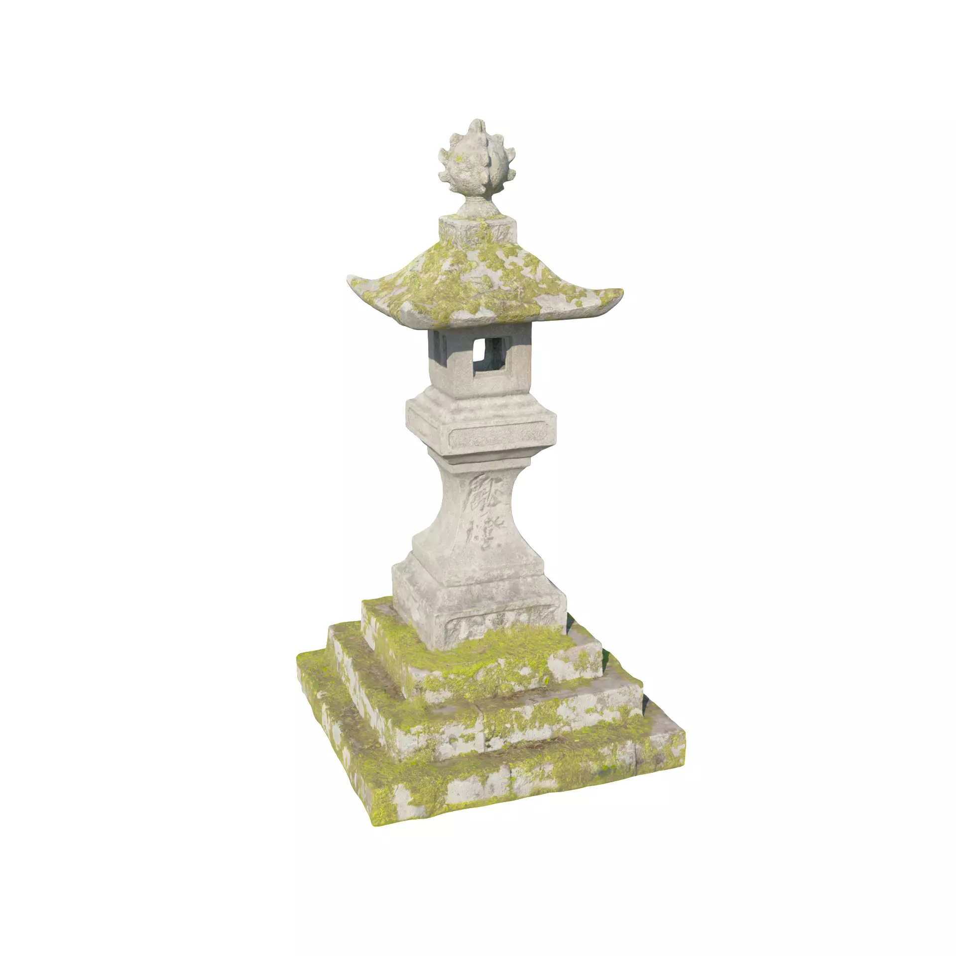 An archaeological shrine Low-poly 3D model