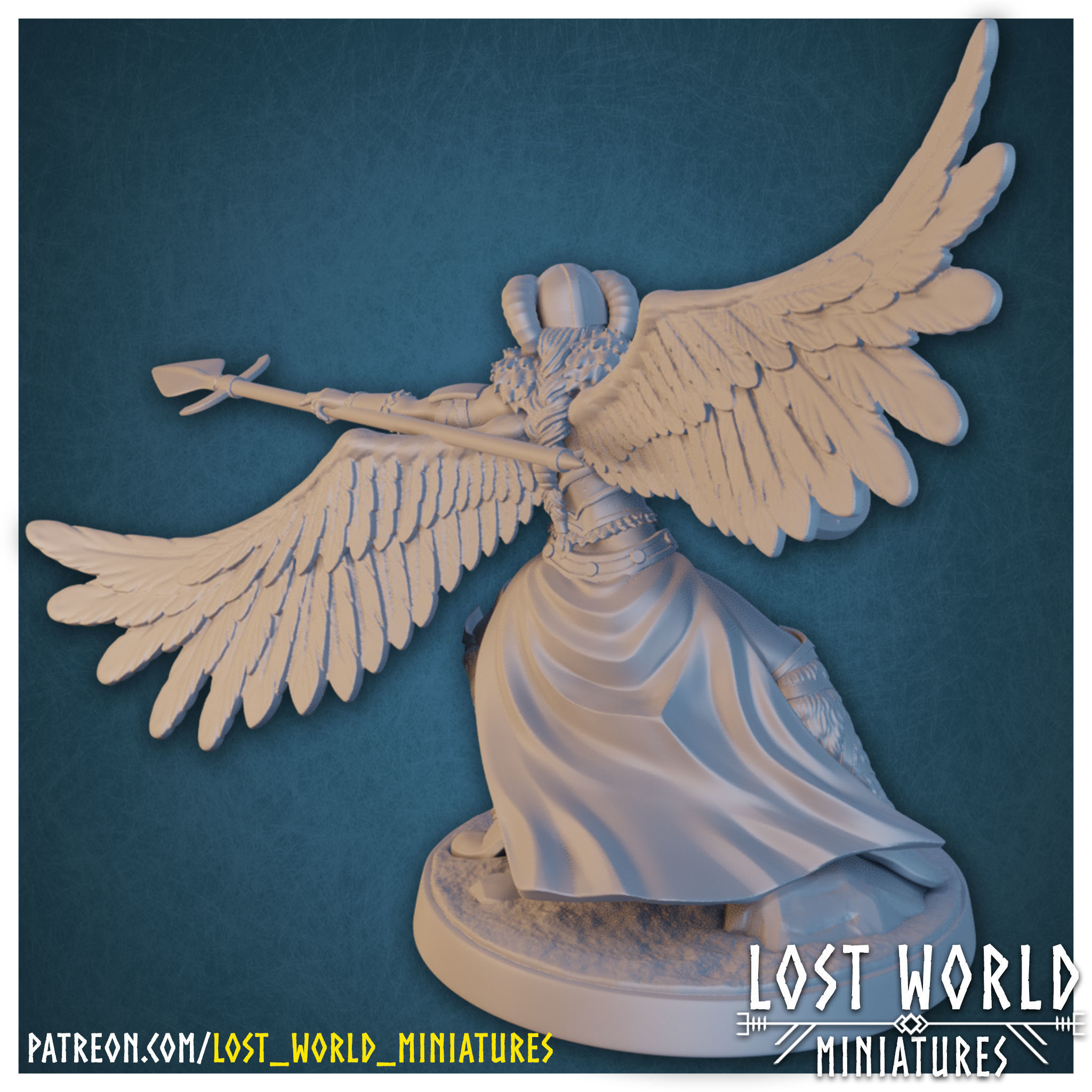 Valkyrie Miniatures set Supported- 3D Printable 3D print model_10