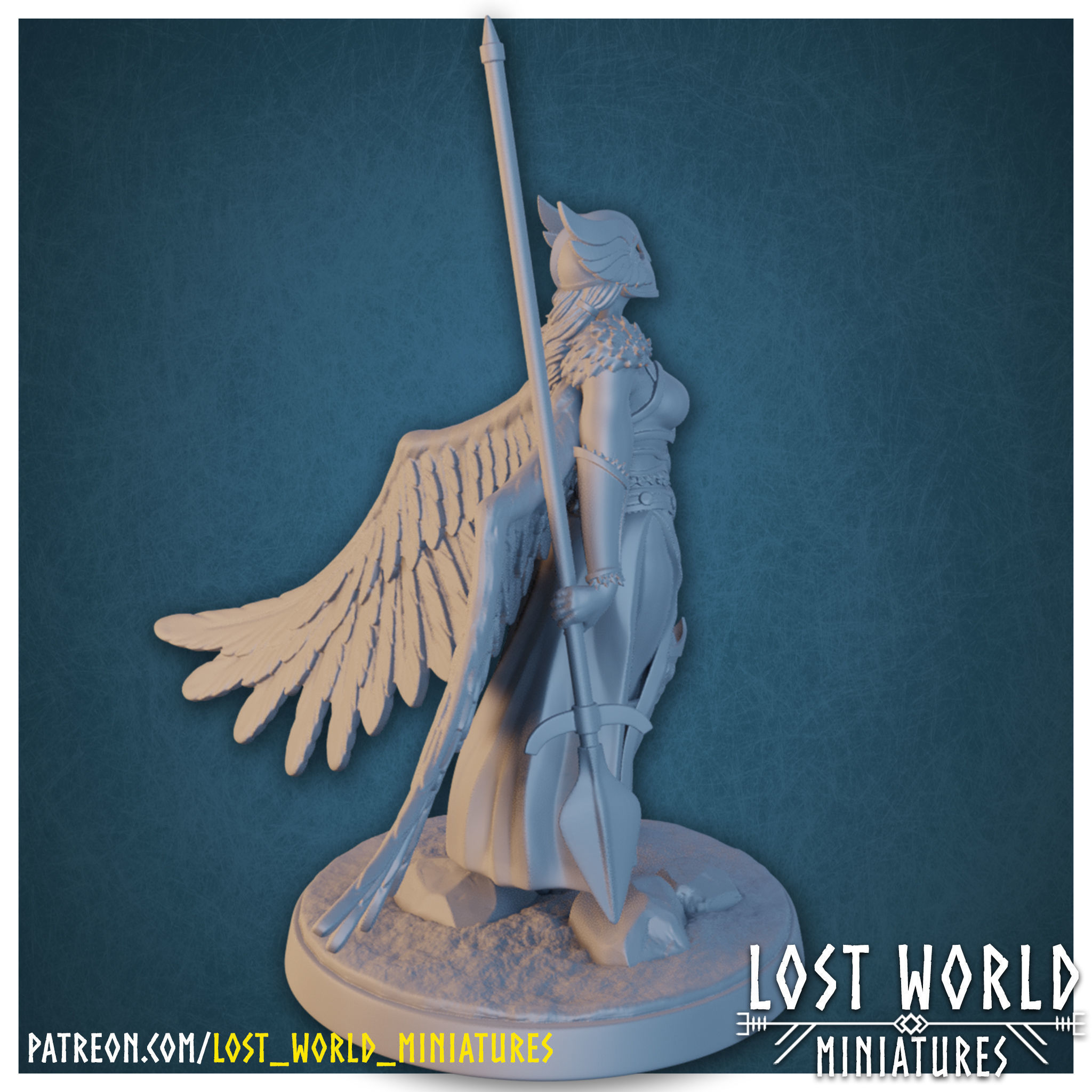 Valkyrie Miniatures set Supported- 3D Printable 3D print model_16