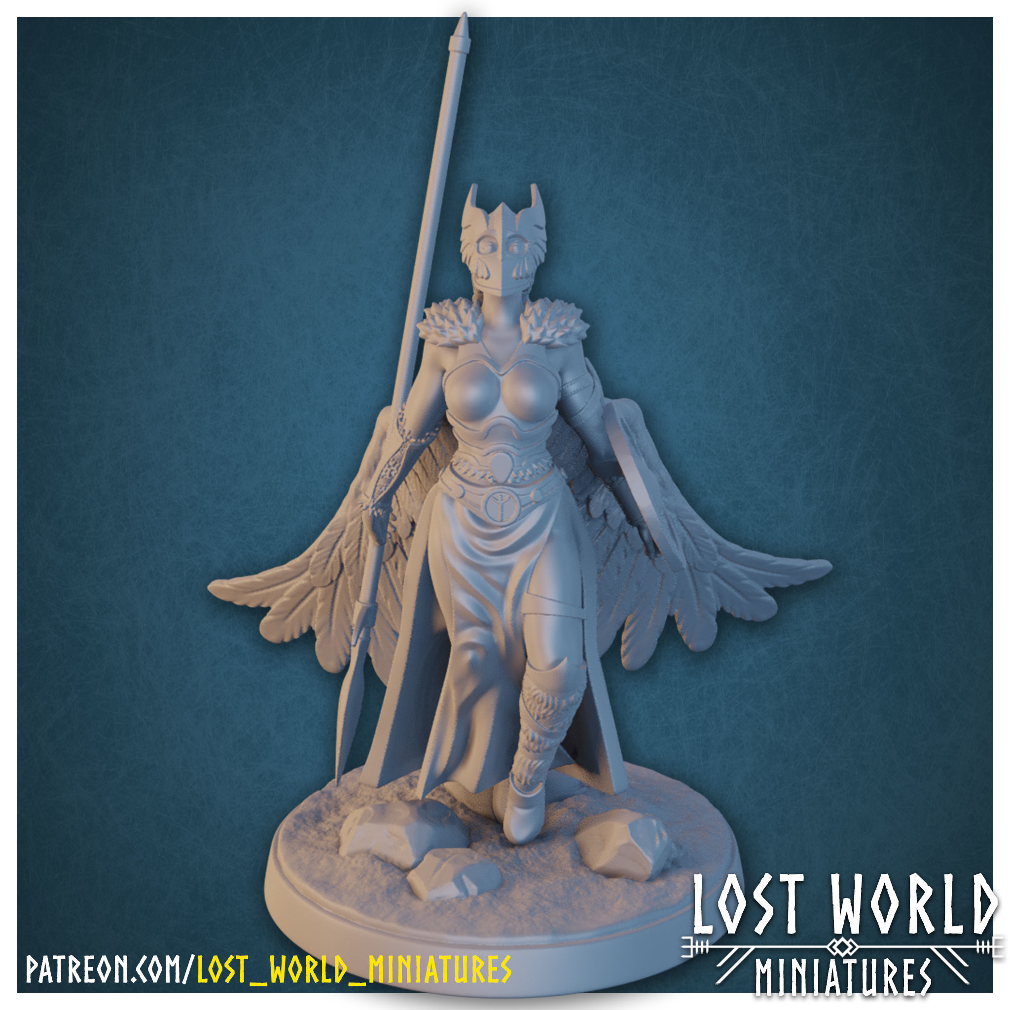 Valkyrie Miniatures set Supported- 3D Printable 3D print model_15
