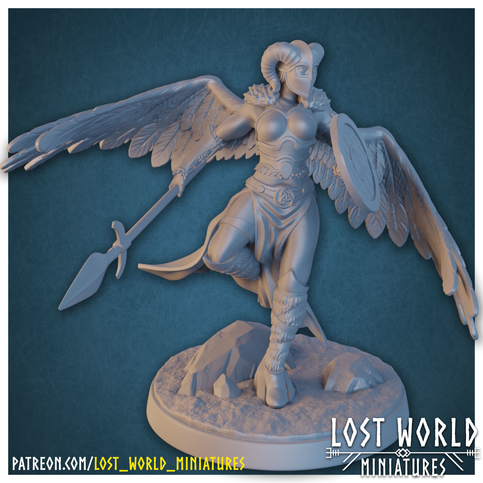 Valkyrie Miniatures set Supported- 3D Printable 3D print model_5