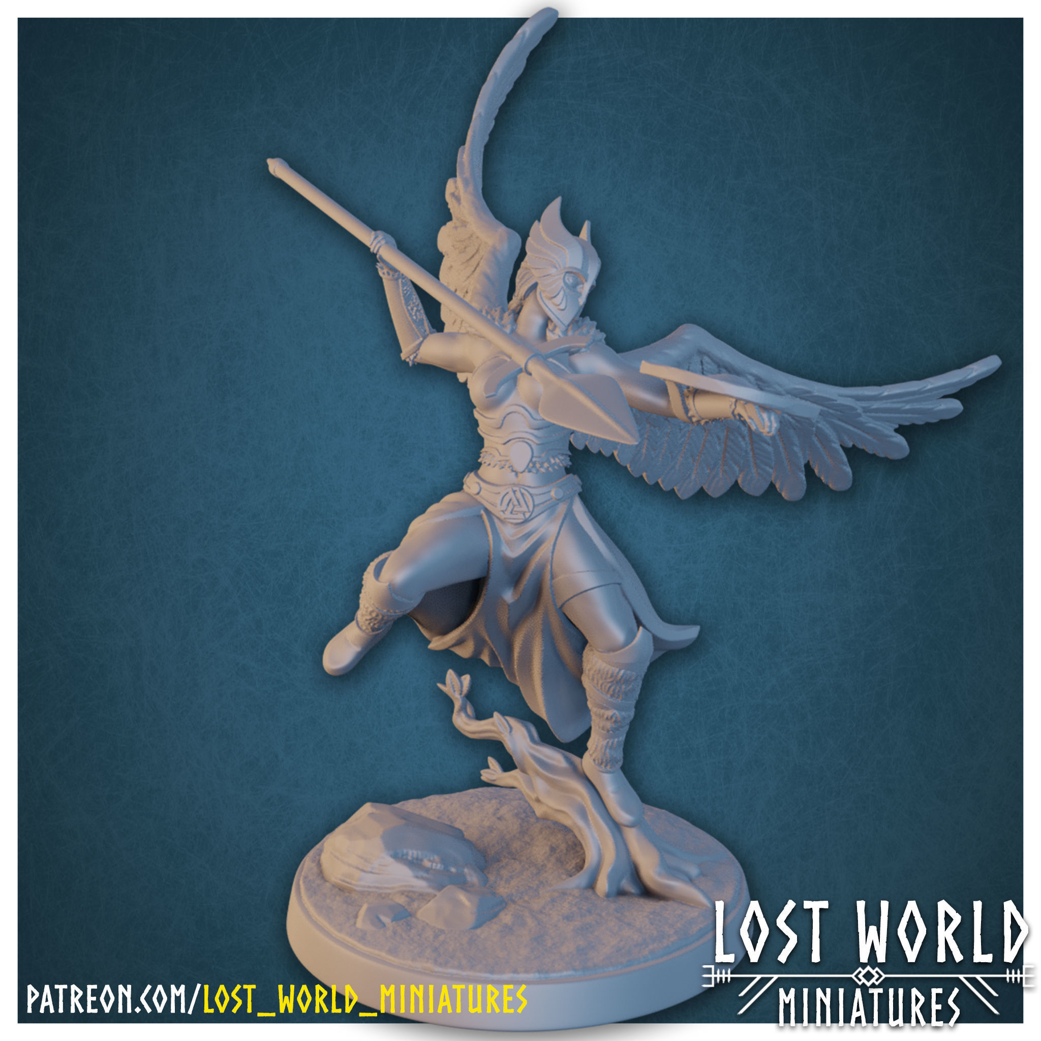 Valkyrie Miniatures set Supported- 3D Printable 3D print model_7
