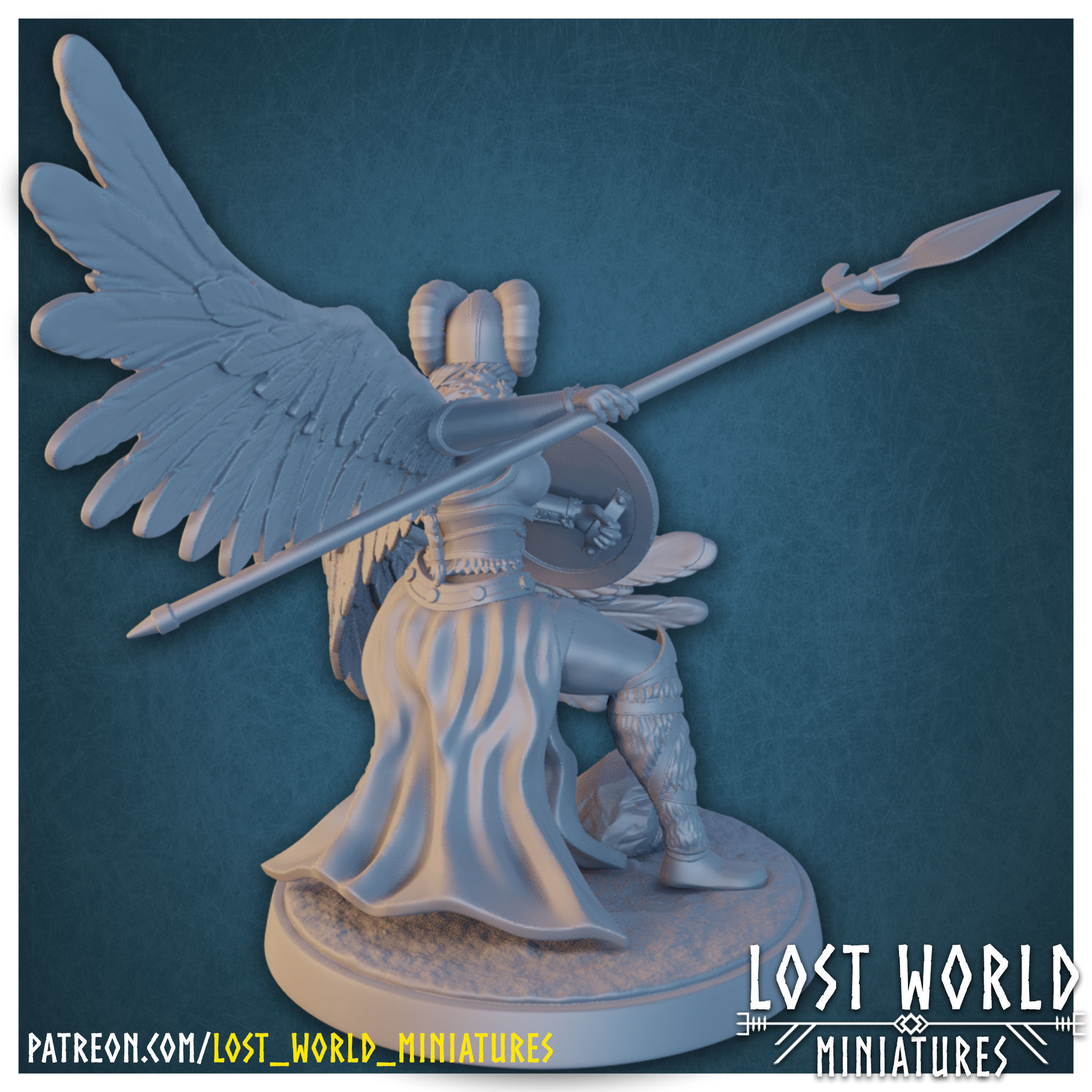 Valkyrie Miniatures set Supported- 3D Printable 3D print model_12