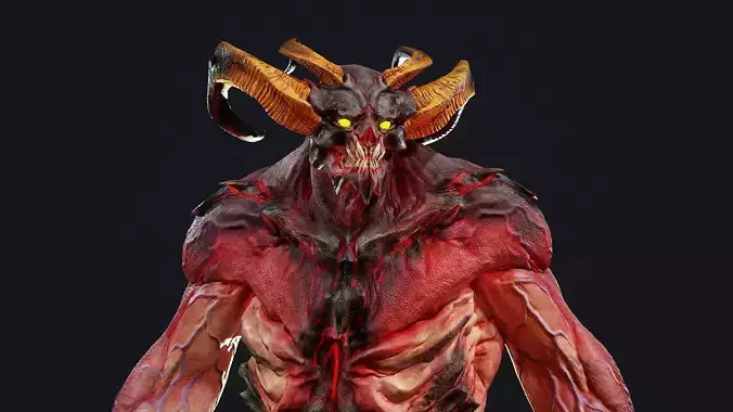 Devil Animated Game Ready Character with 4K PBR Materials