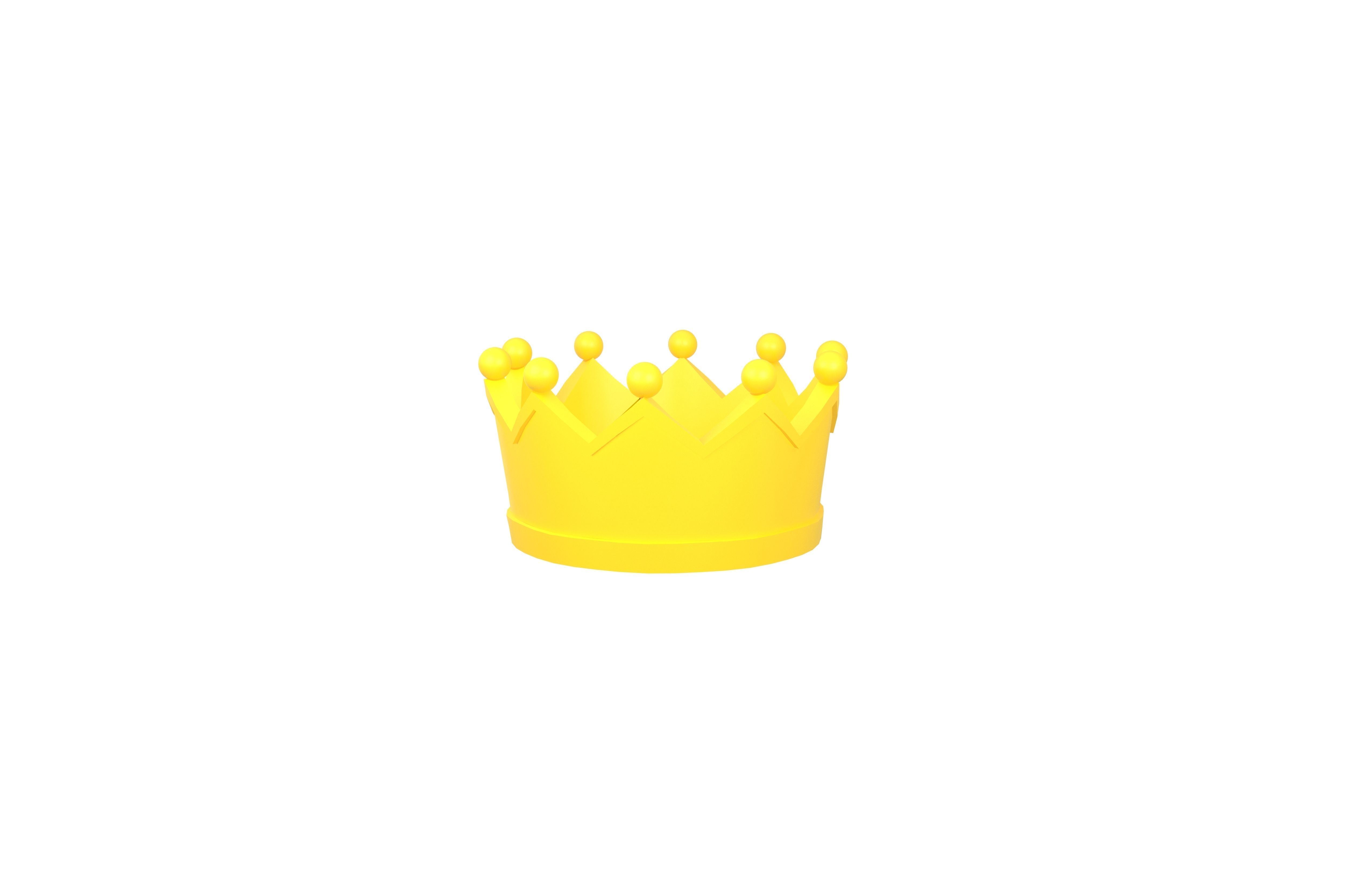 Crown v2 001 Low-poly 3D model_1
