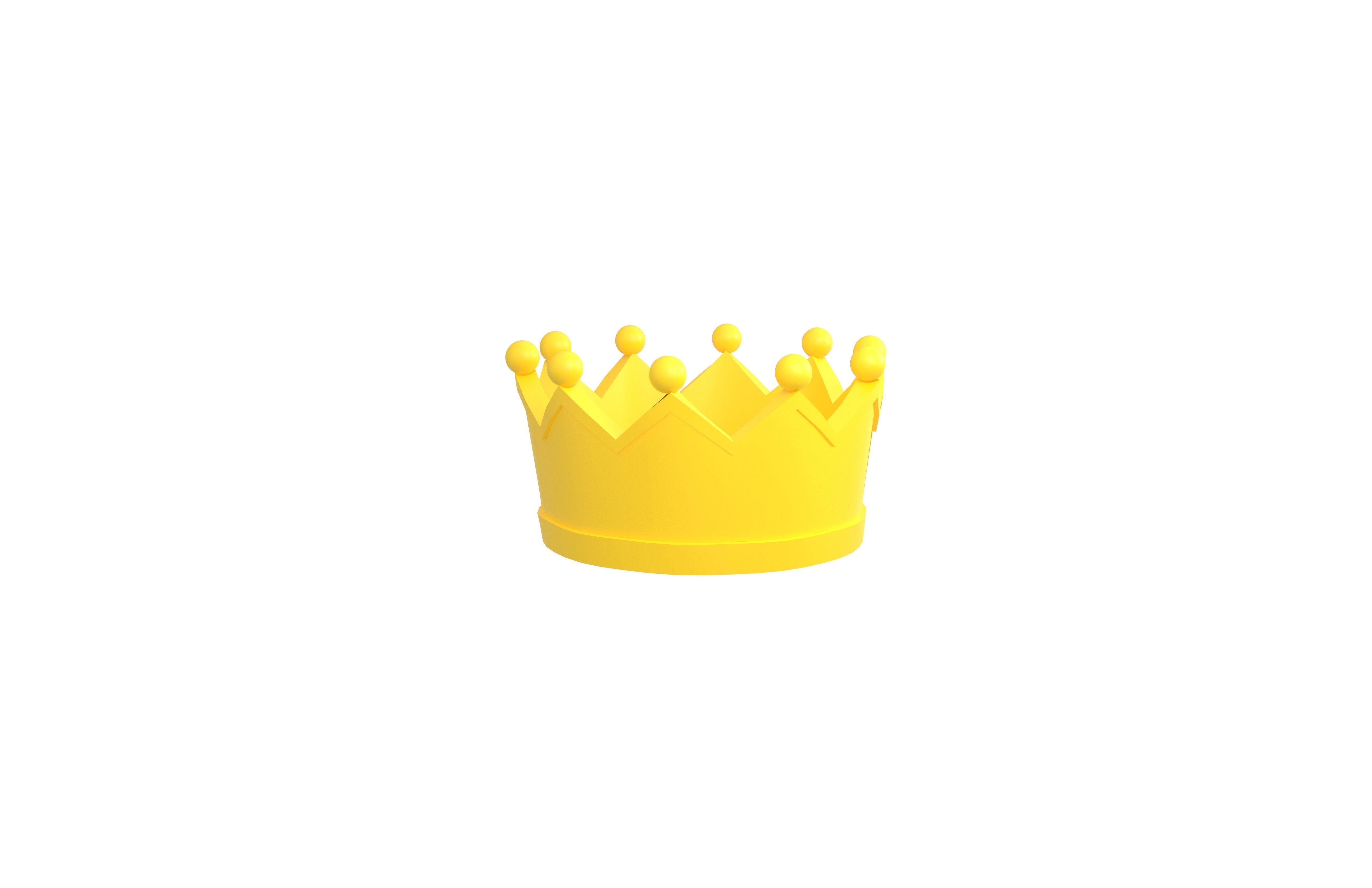 Crown v2 001 Low-poly 3D model_2
