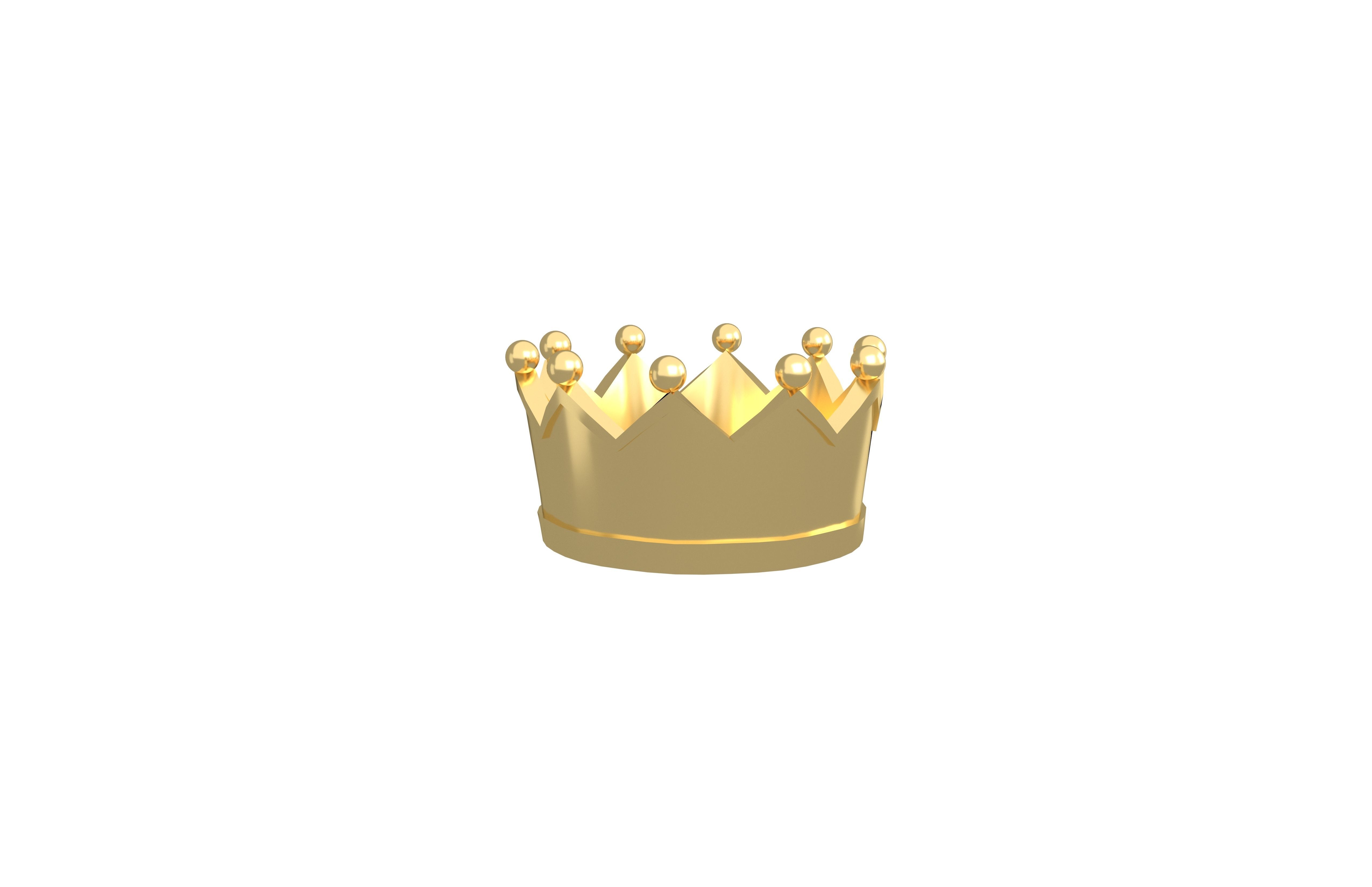 Crown v2 006 Low-poly 3D model_3