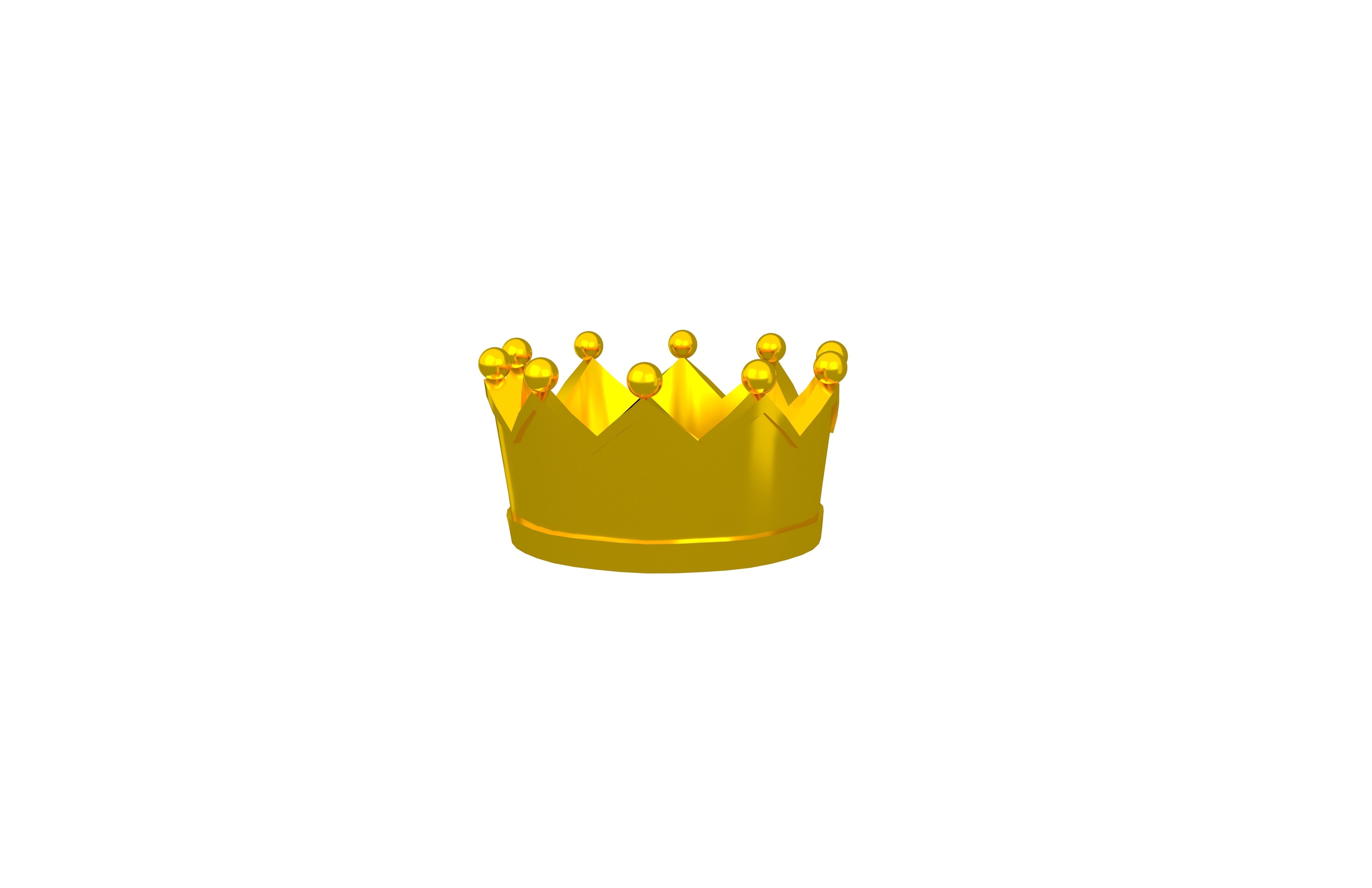 Crown v2 007 Low-poly 3D model_1