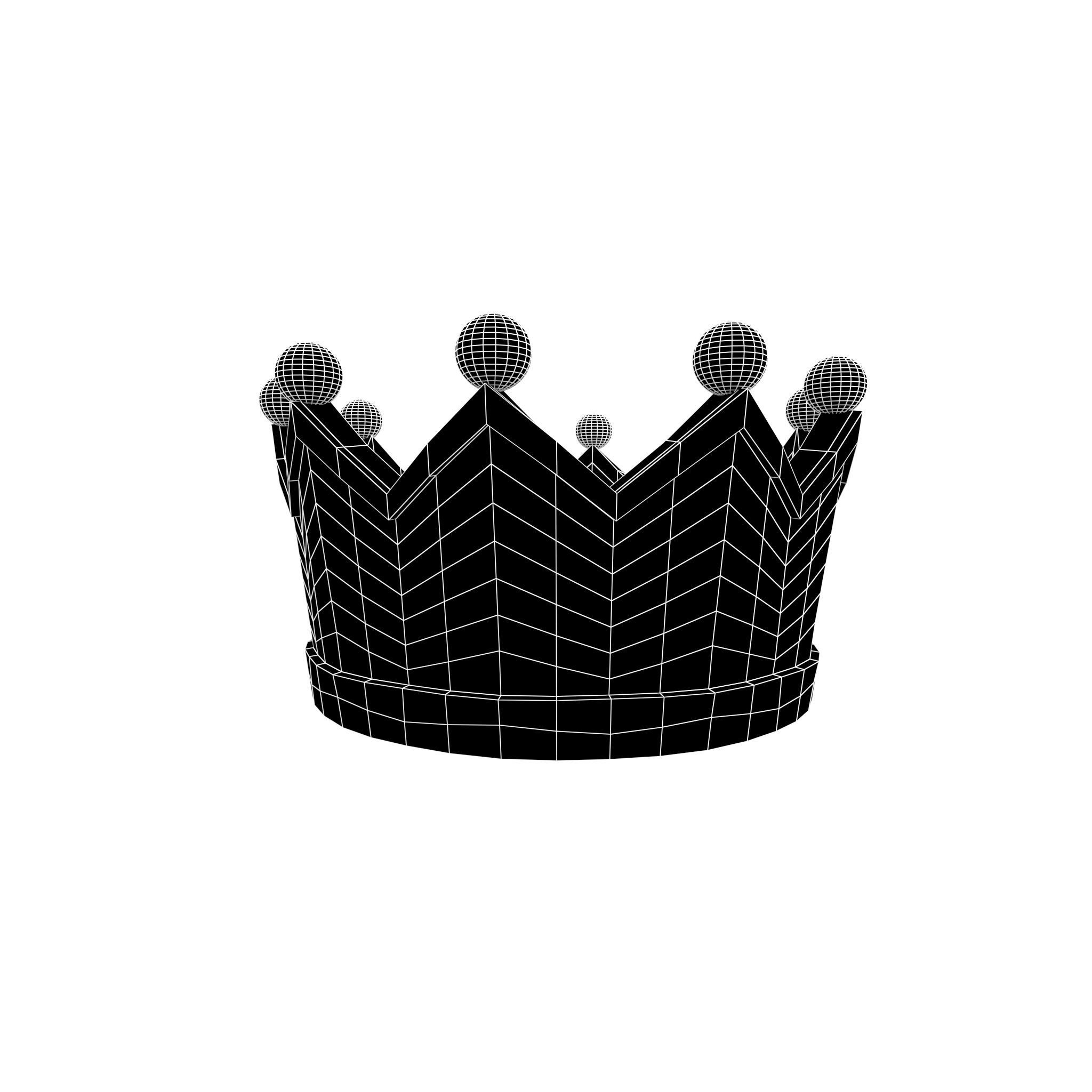 Crown v2 007 Low-poly 3D model_4