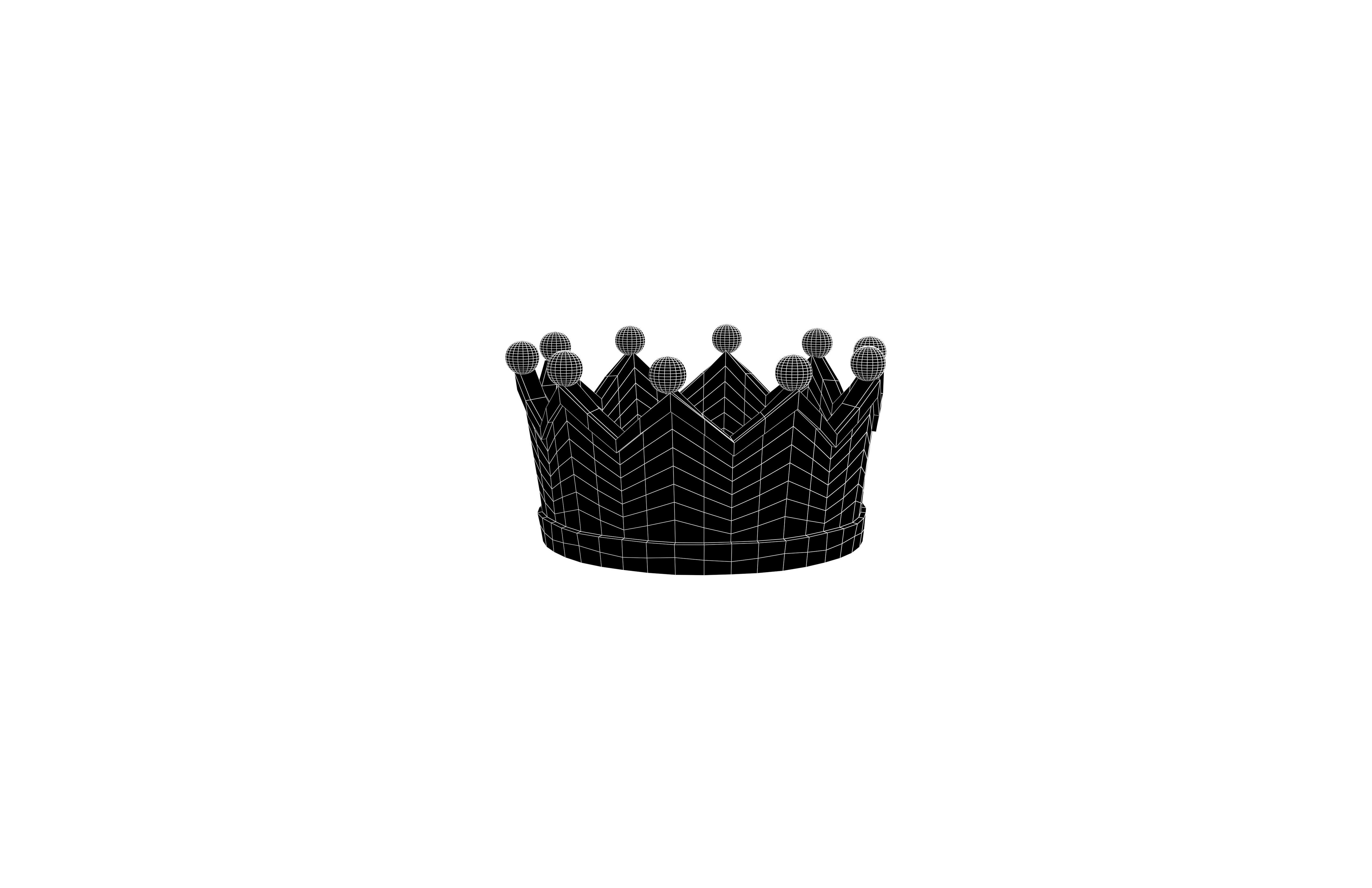 Crown v2 010 Low-poly 3D model_7
