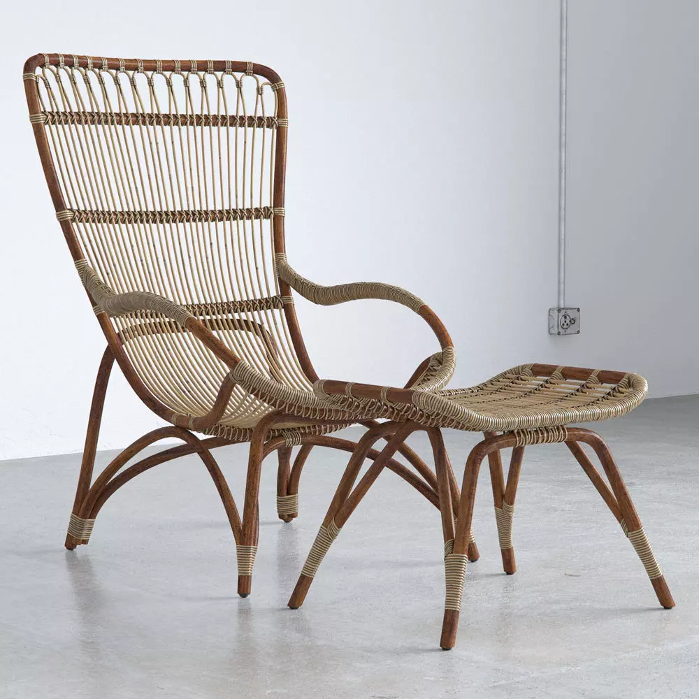 Sika Design Monet Chair and Footstool Free 3D model