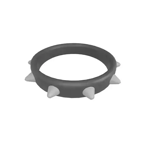 Spiked Collar v1 001 Low-poly 3D model