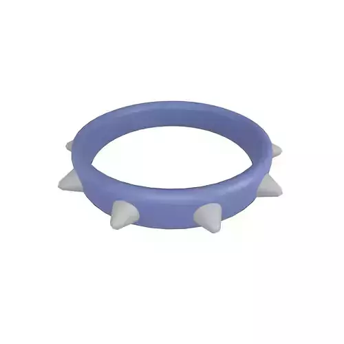 Spiked Collar v1 002 Low-poly 3D model