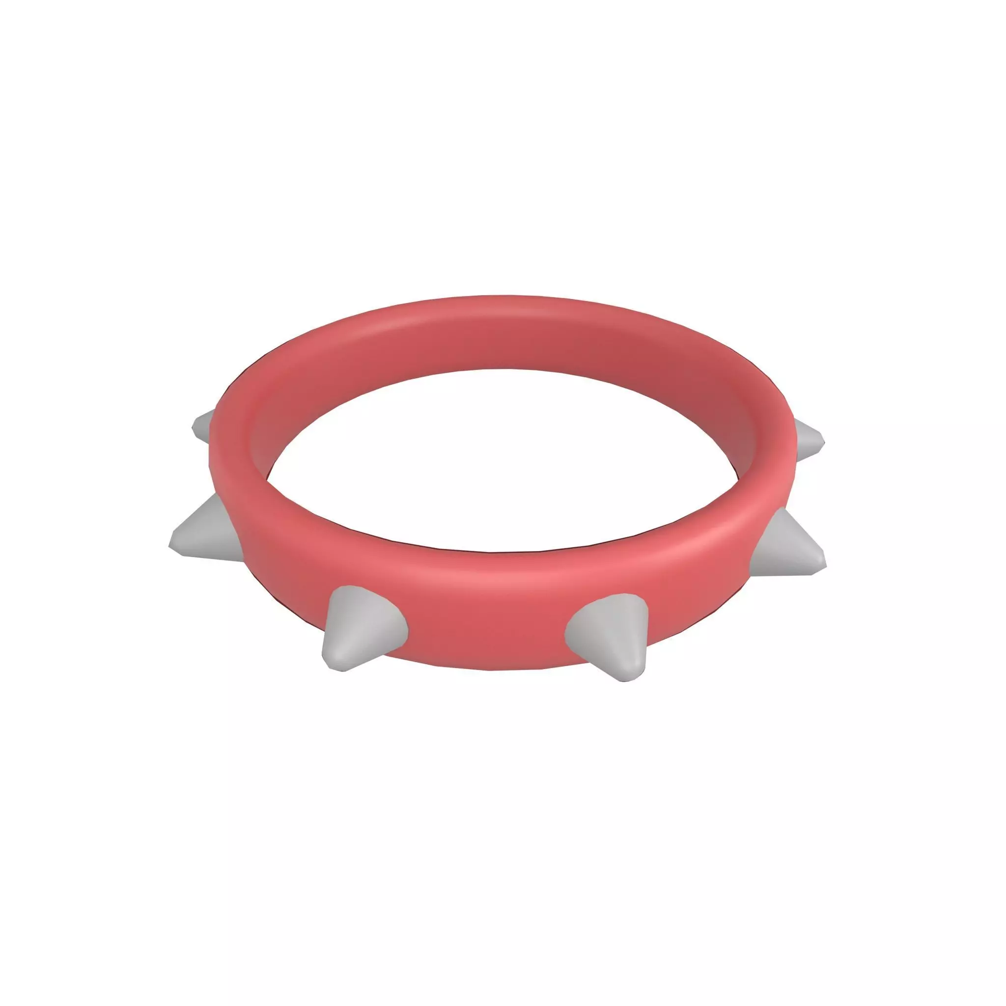 Spiked Collar v1 003 Low-poly 3D model_0