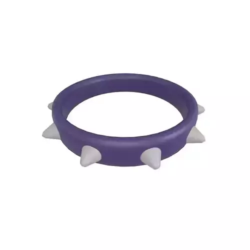 Spiked Collar v1 004 Low-poly 3D model