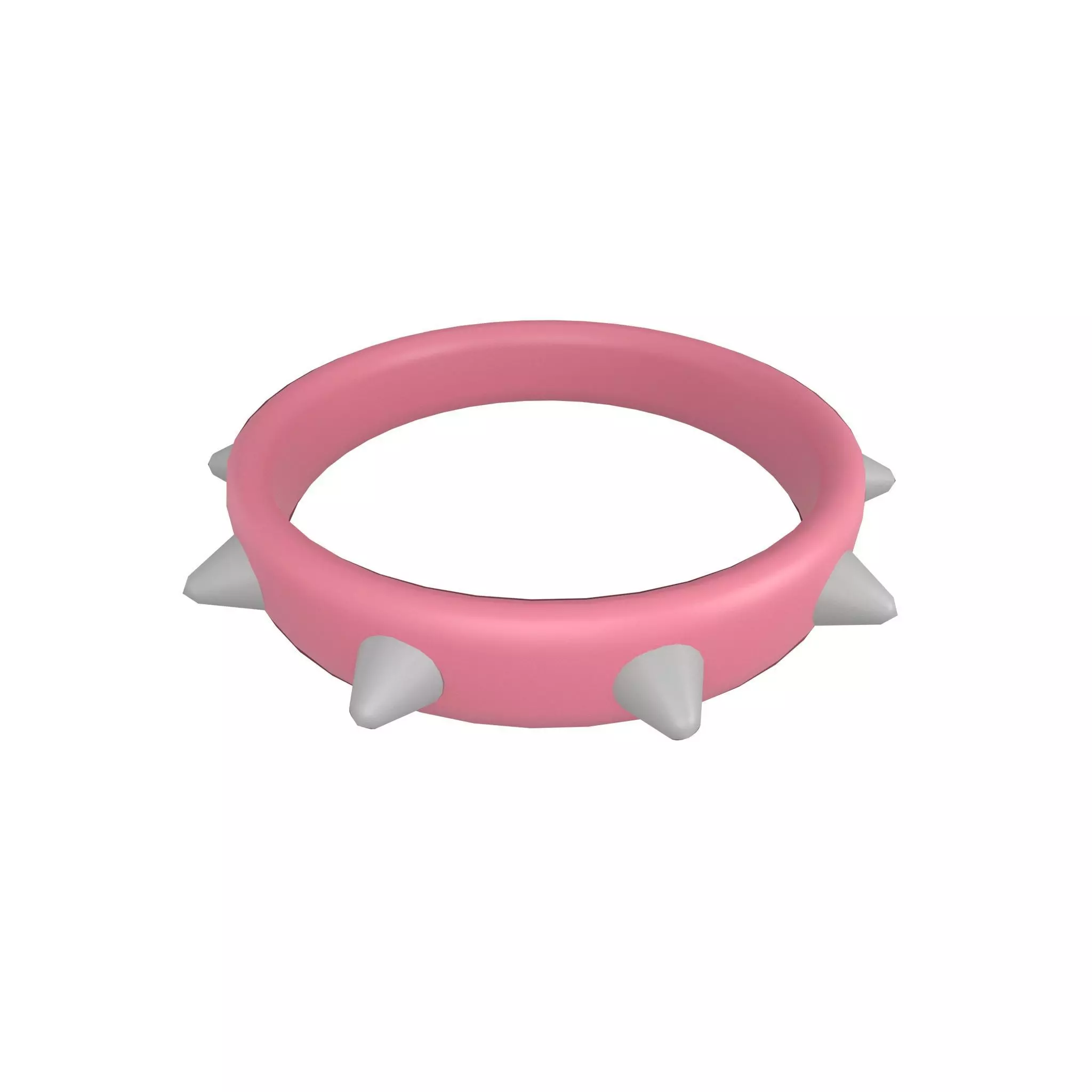Spiked Collar v1 005 Low-poly 3D model