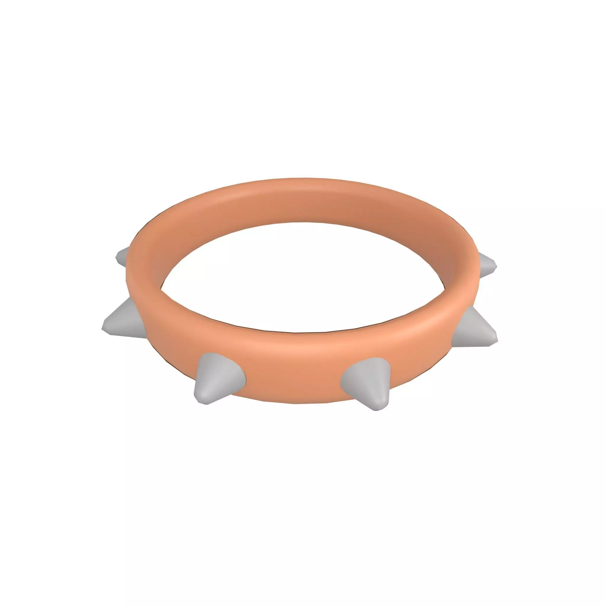 Spiked Collar v1 007 Low-poly 3D model_0