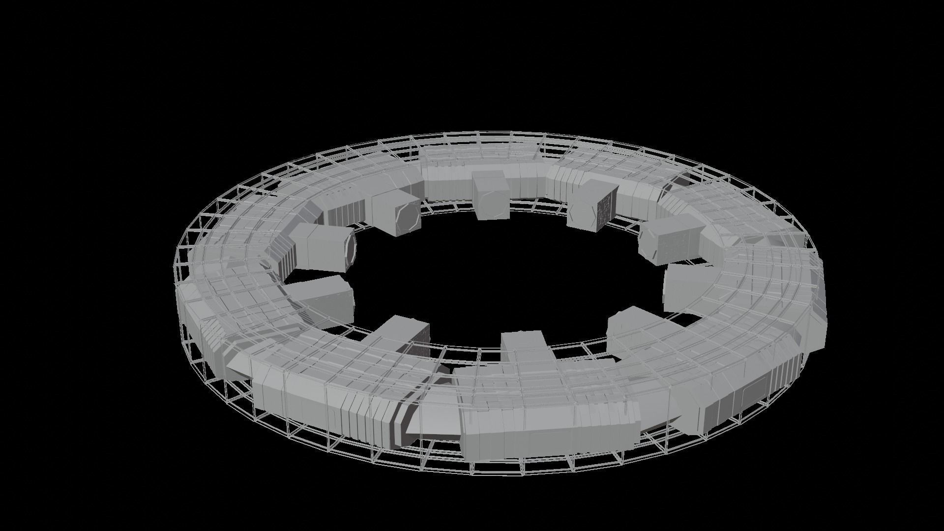 Space Tourism Station 3D model_5