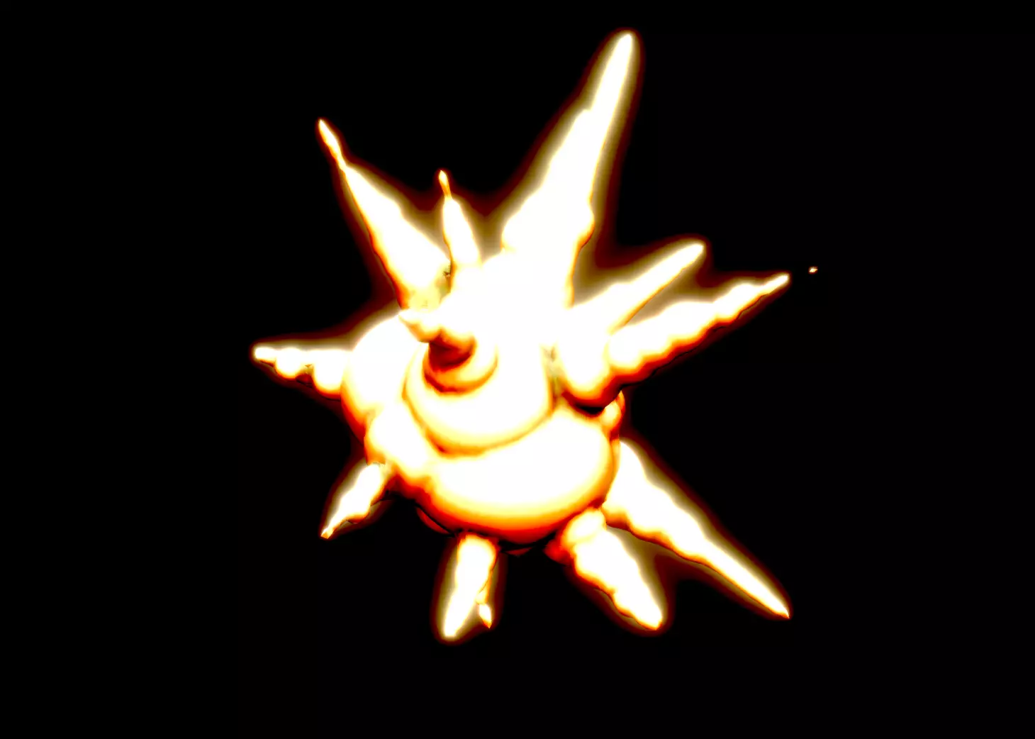 Enhanced Action Explosion Effect part Free 3D print model_0