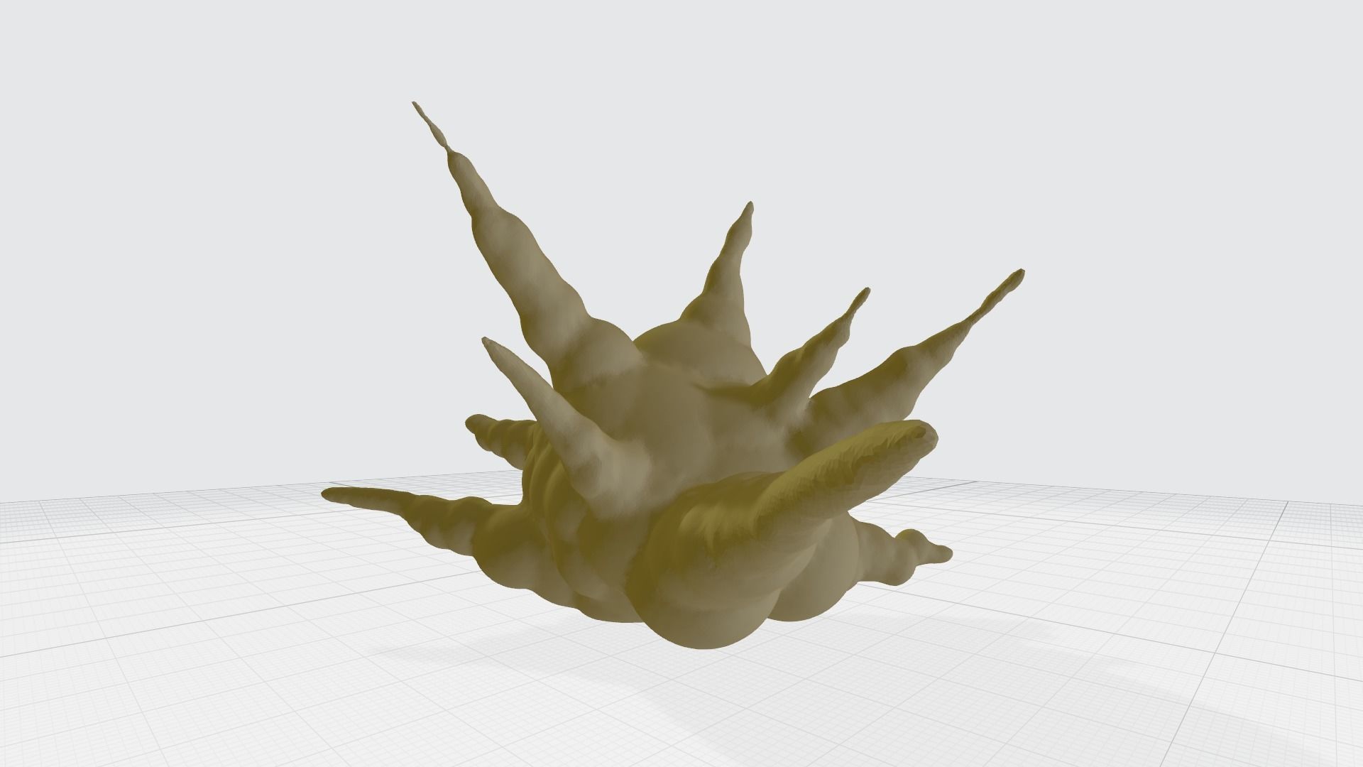 Enhanced Action Explosion Effect part Free 3D print model_3