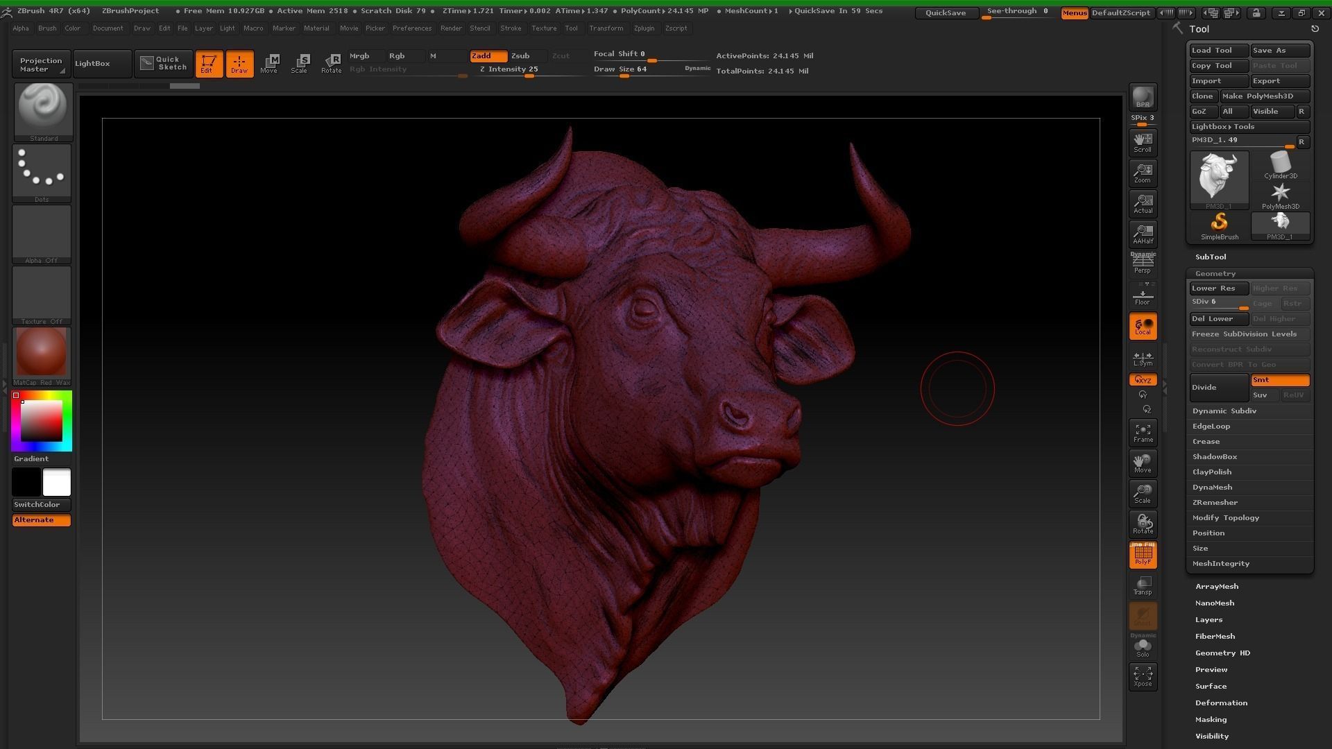  Bull Print 3d model 1 3D print model_3