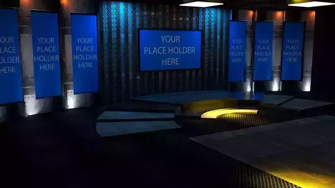 virtual set tv studio