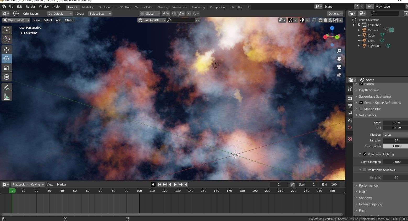 Clouds blender Free 3D model_5