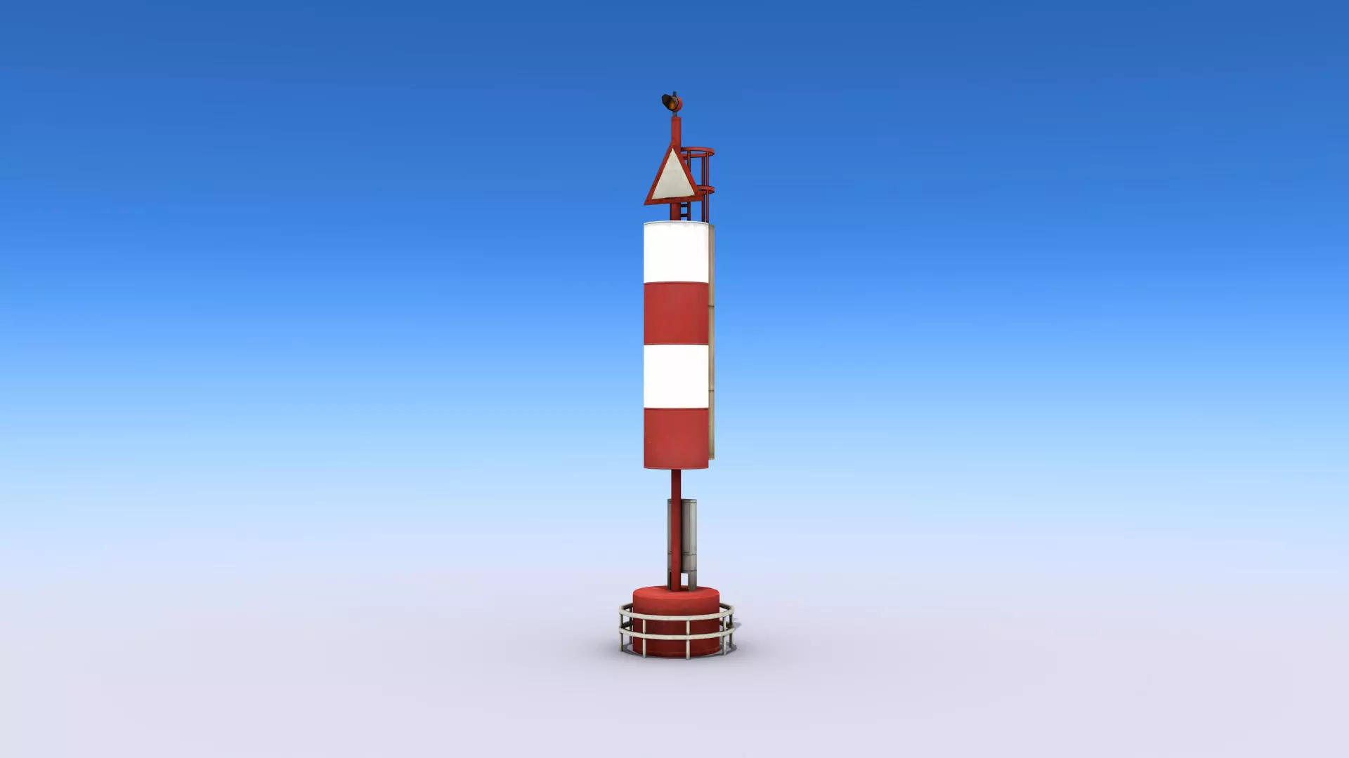 Big Port Light Low-poly 3D model_0