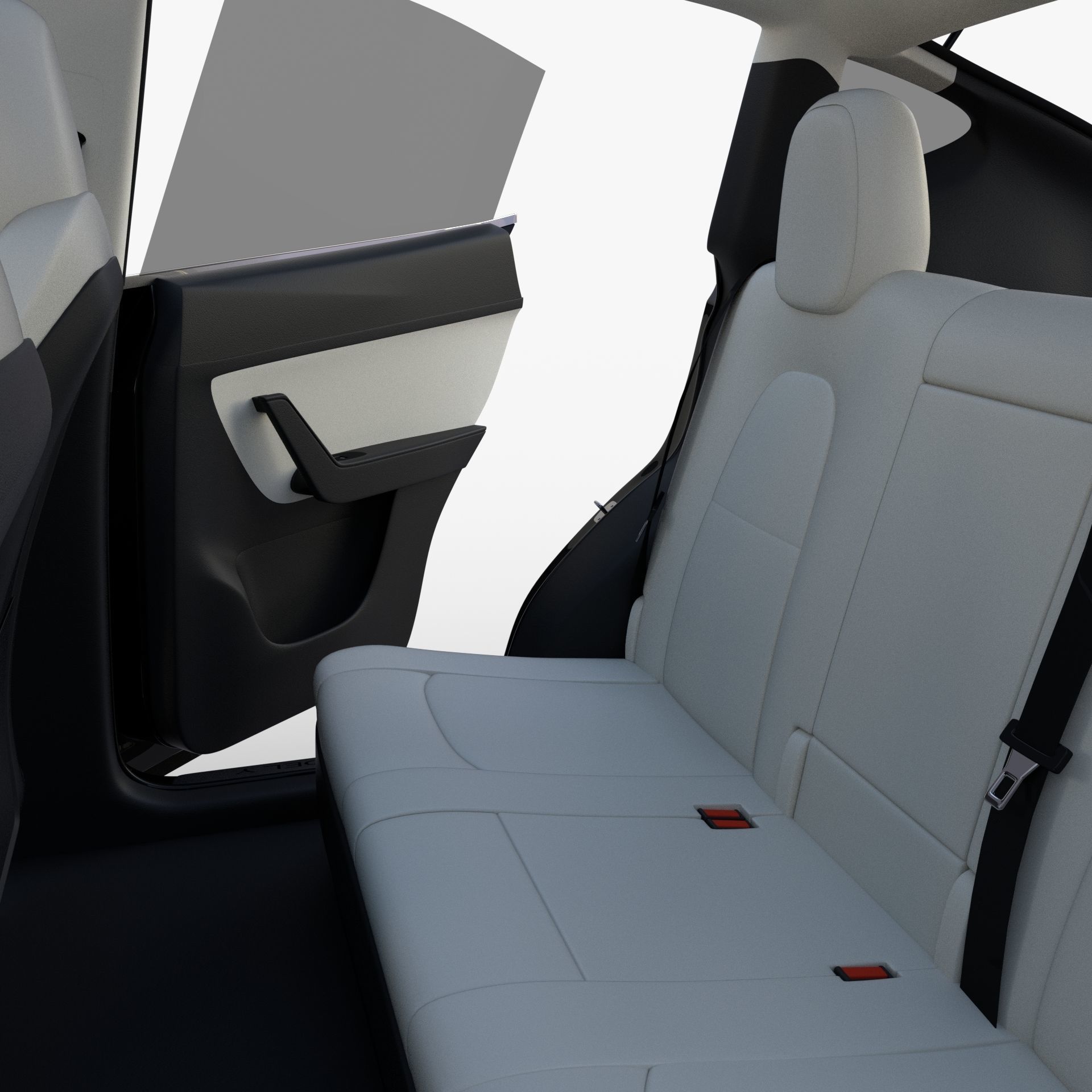 Tesla Model Y Black with interior 3D model_39
