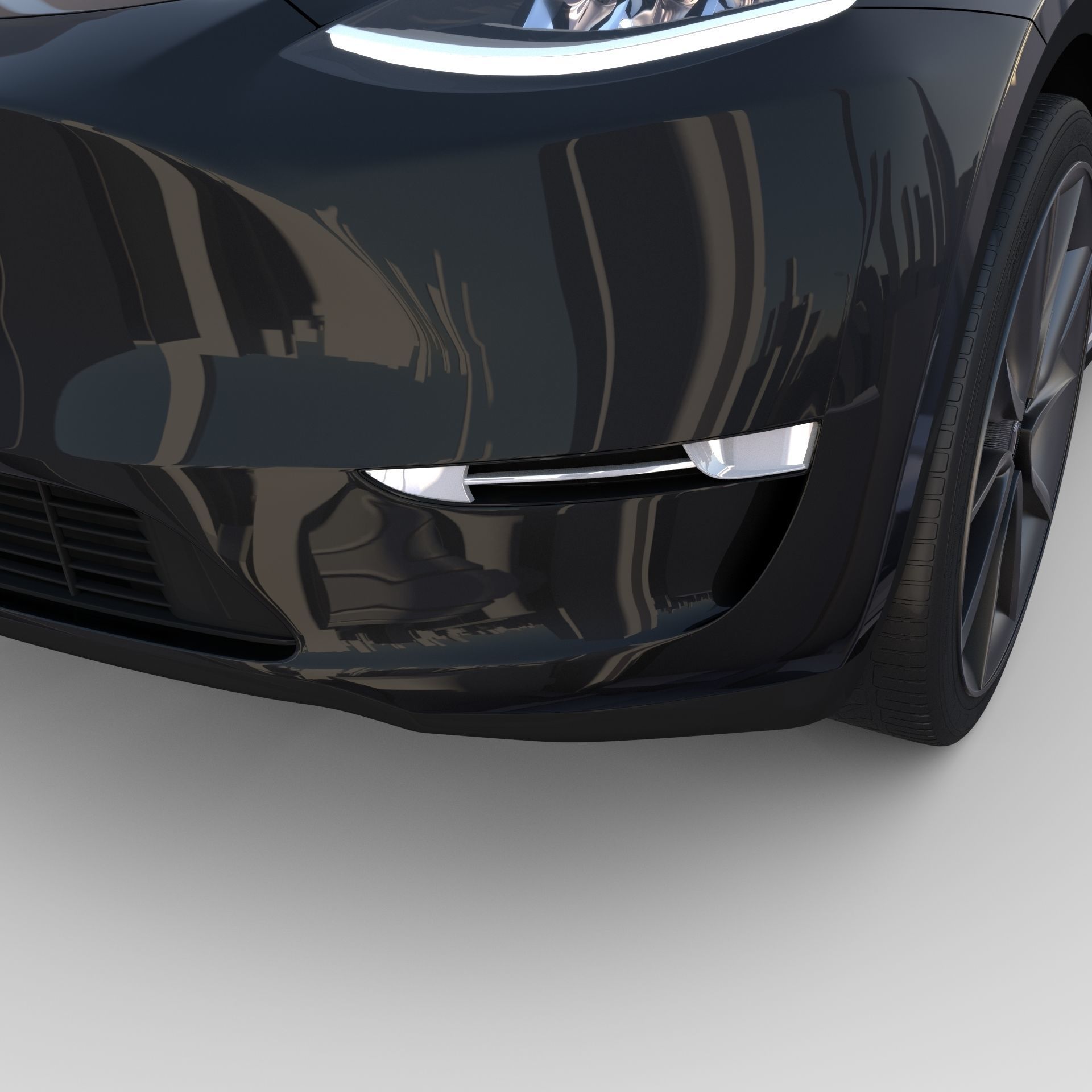 Tesla Model Y Black with interior 3D model_21