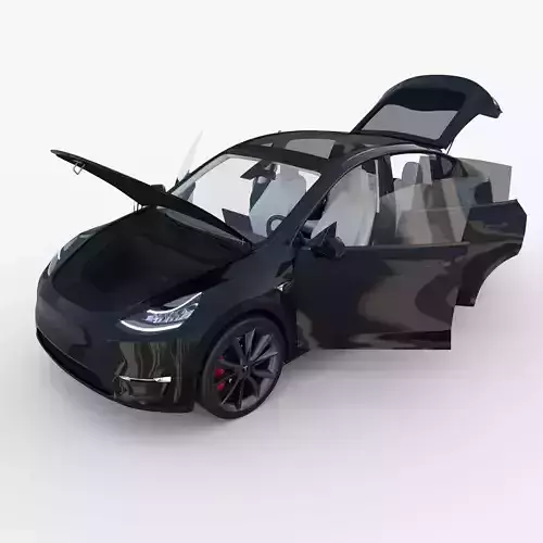 Tesla Model Y Black with interior