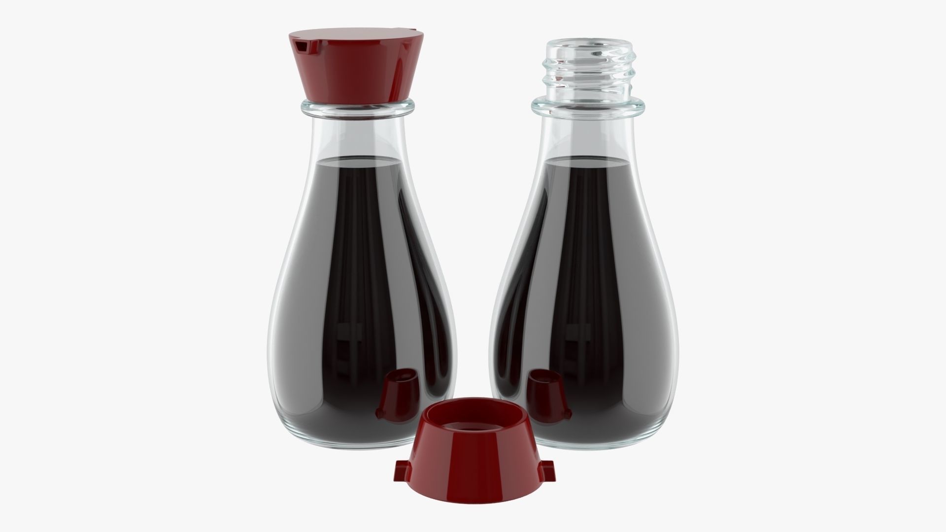 Soy sauce in a bottle 01