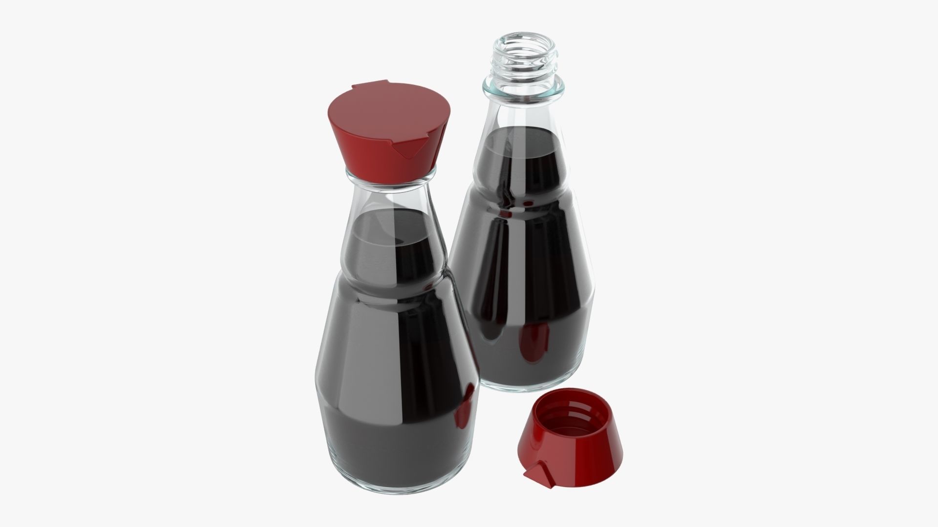 Soy sauce in a bottle 02 3D model_1