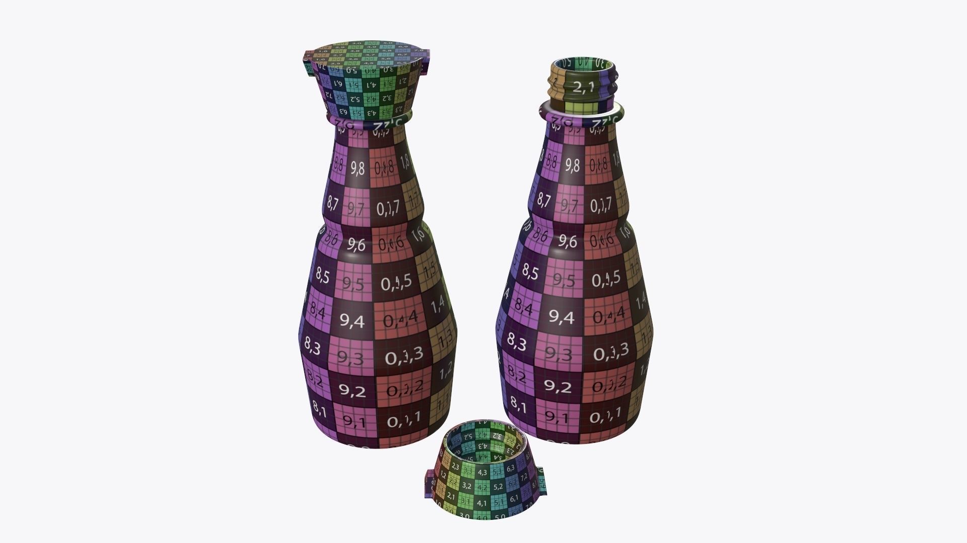 Soy sauce in a bottle 02 3D model_11