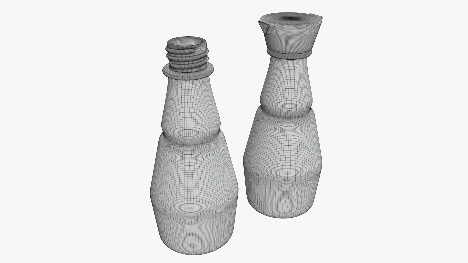Soy sauce in a bottle 02 3D model_9