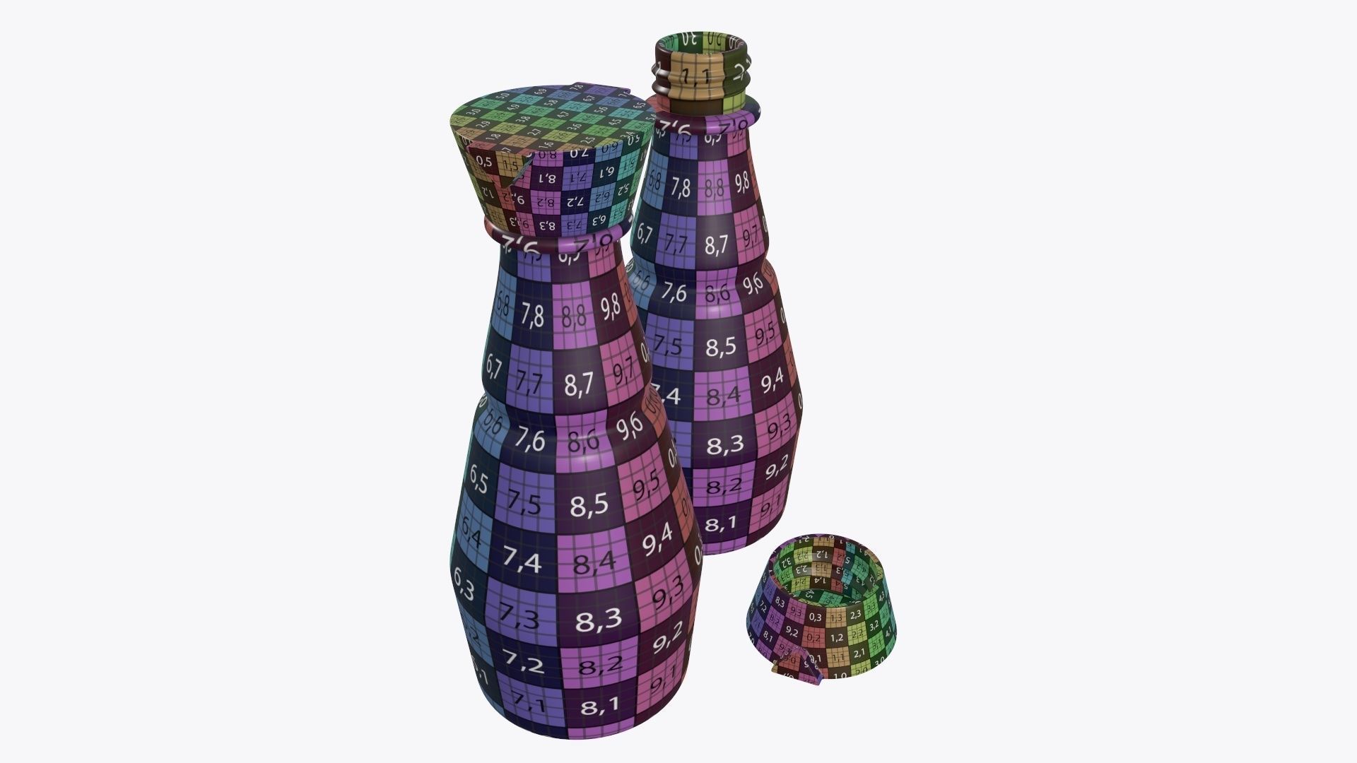 Soy sauce in a bottle 02 3D model_12