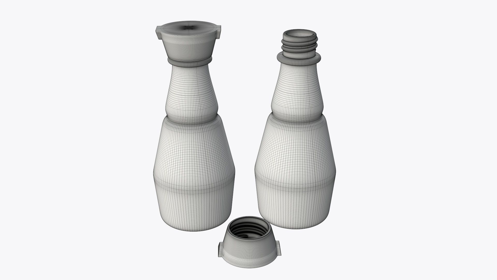 Soy sauce in a bottle 02 3D model_7